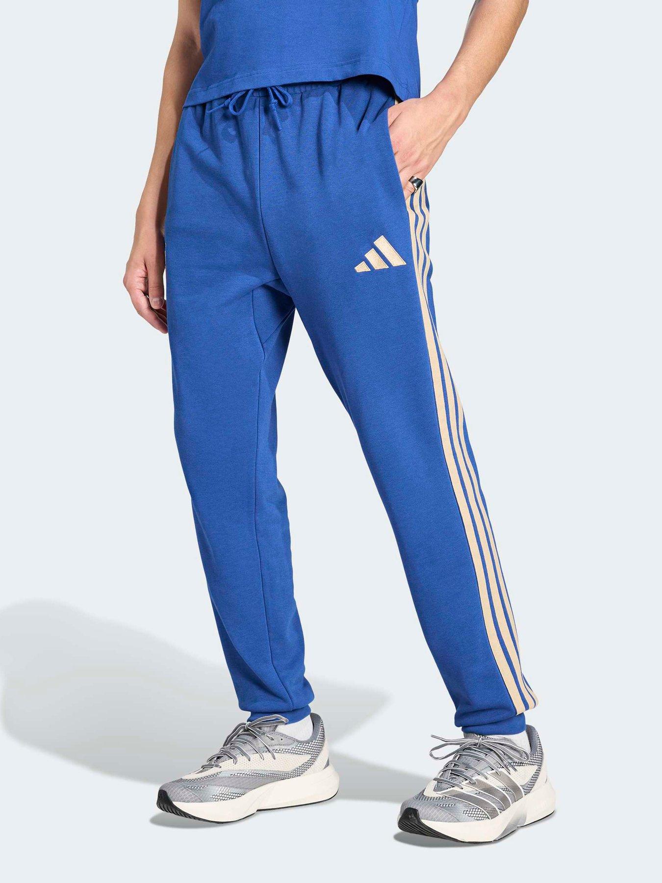 adidas Mens Italy DNA Pants, Boblue, Size L, Men