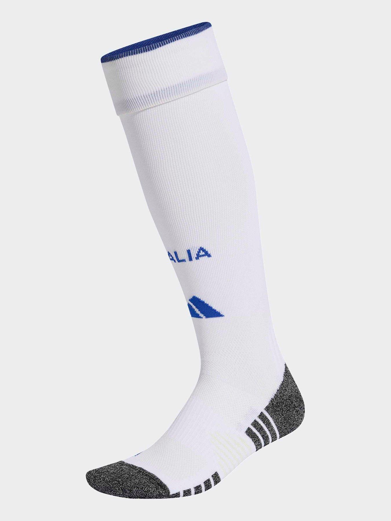 adidas Mens Italy Home Football Socks, White, Size 12.5-1, Men