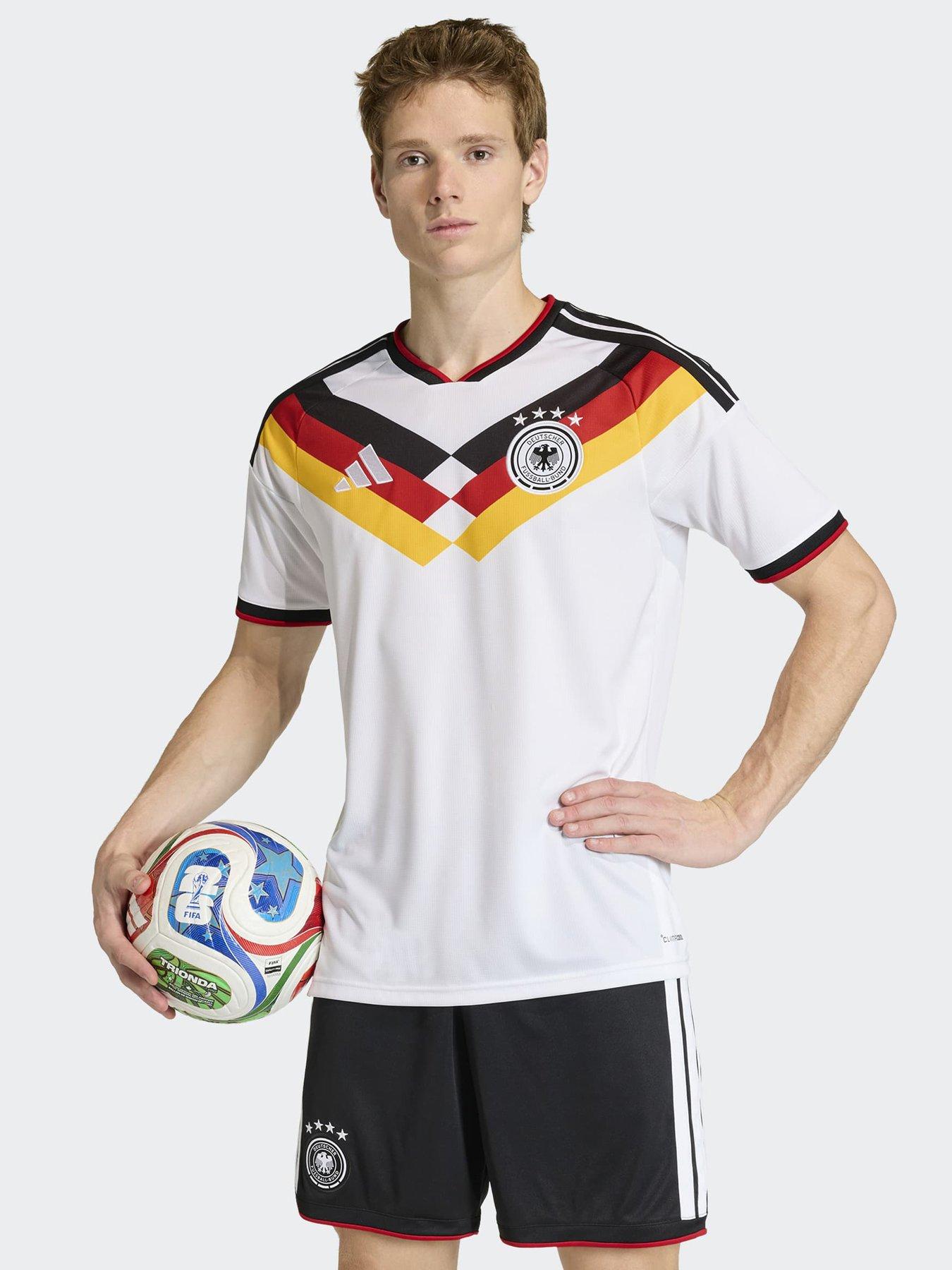 Adidas Mens Germany Replica 26 Home Football Shirt - White
