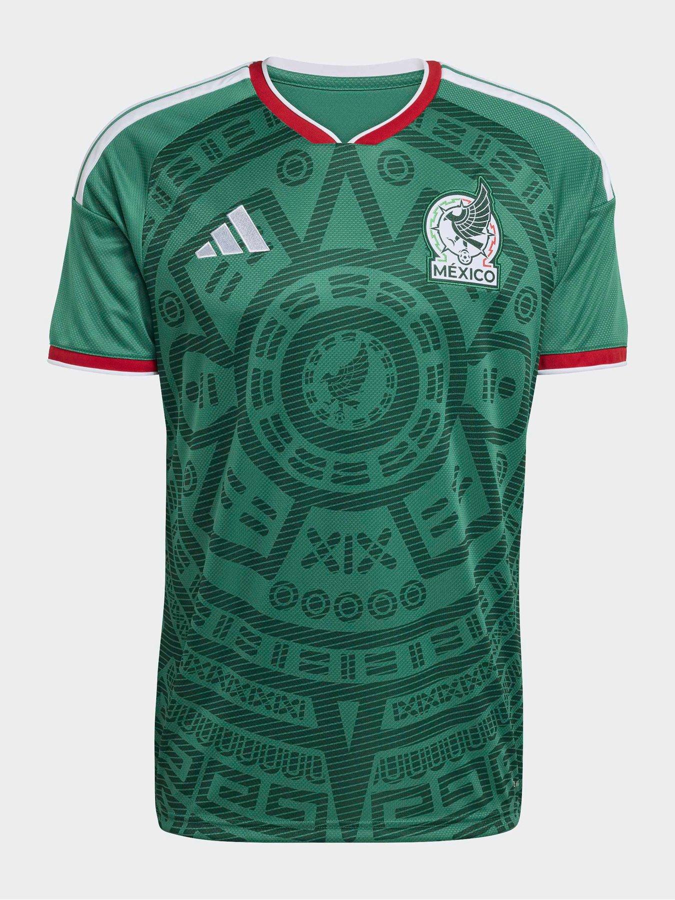 Adidas Mens Mexico Replica 26 Home Football Shirt - Green