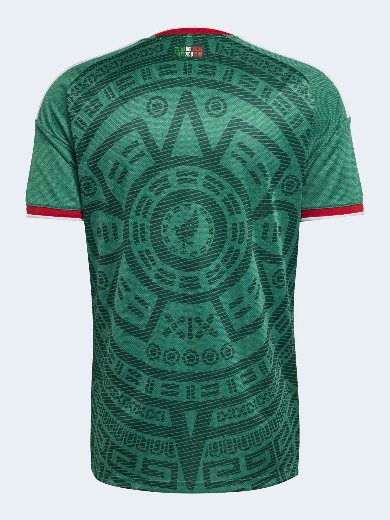 adidas Mens Mexico Replica 26 Home Football Shirt - Green | Very