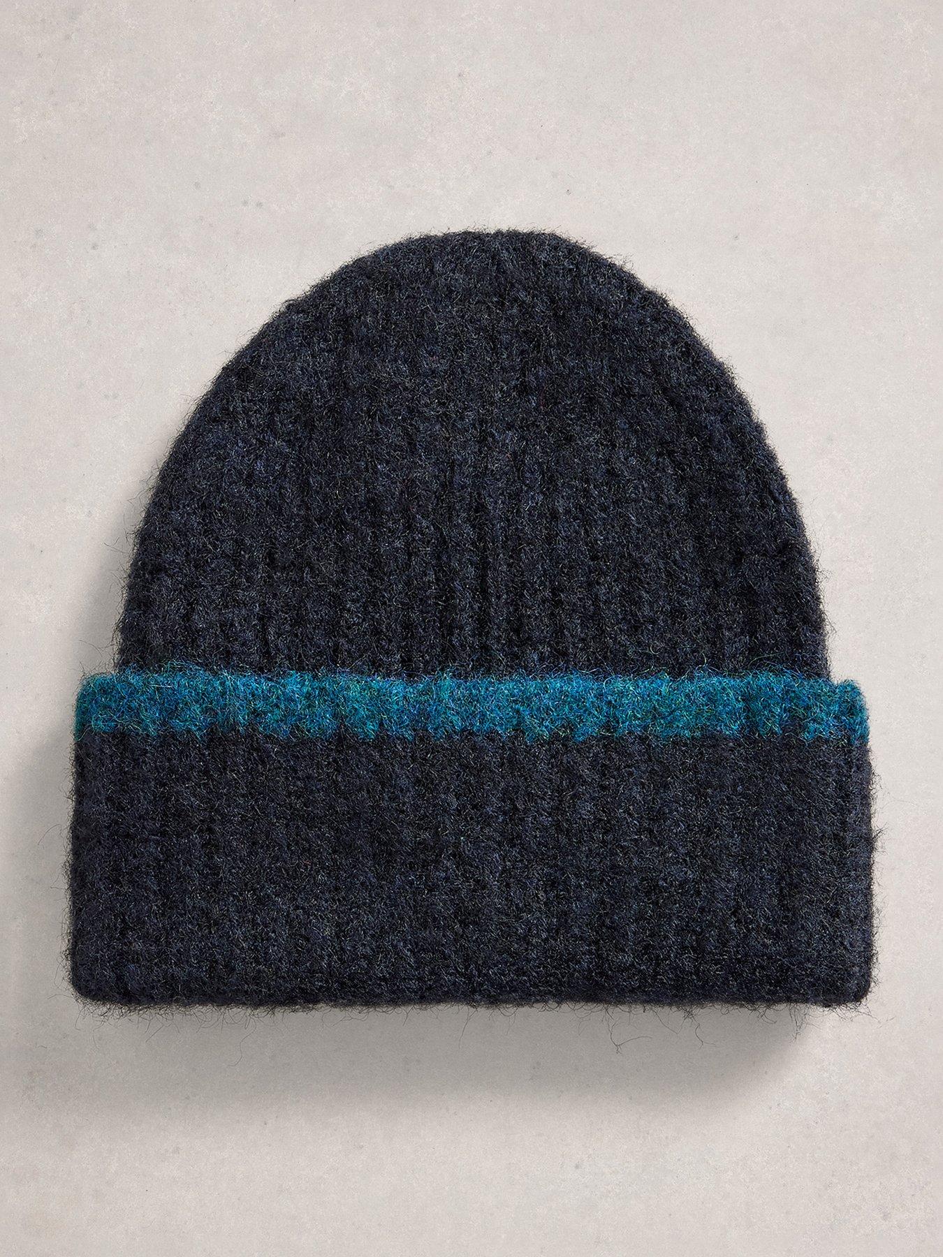 White Stuff Emma Knitted Beanie - Blue