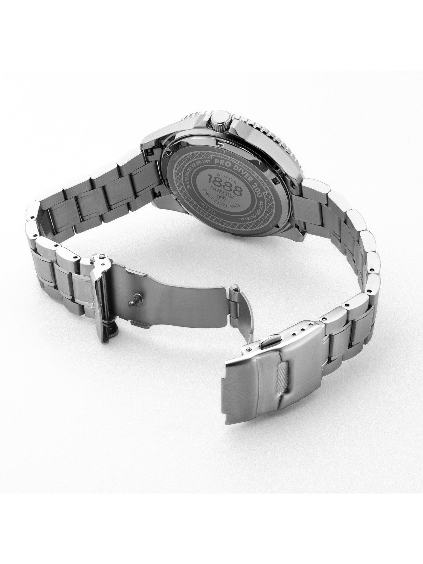Image 2 of 4 of Roamer of Switzerland Pro Diver 200 Scuba Power Green Dial Watch