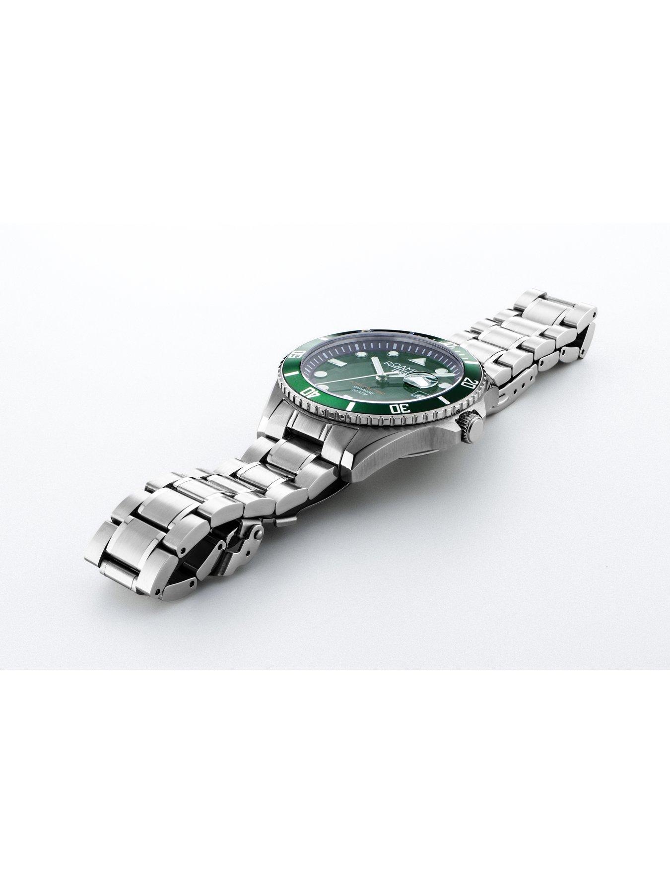 Image 3 of 4 of Roamer of Switzerland Pro Diver 200 Scuba Power Green Dial Watch