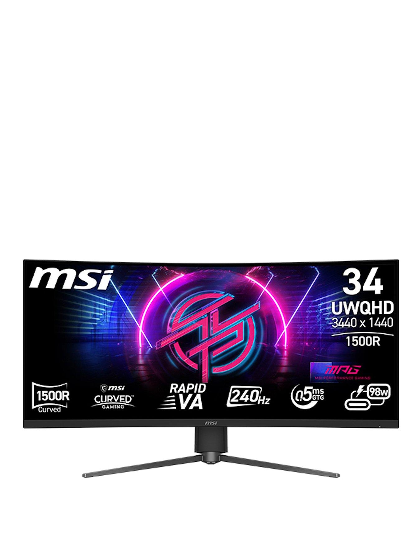 MSI MPG 346CQRF X24 34-inch, UWQHD, 240Hz, 0.5ms, Adaptive Sync 1500R Curved Gaming Monitor
