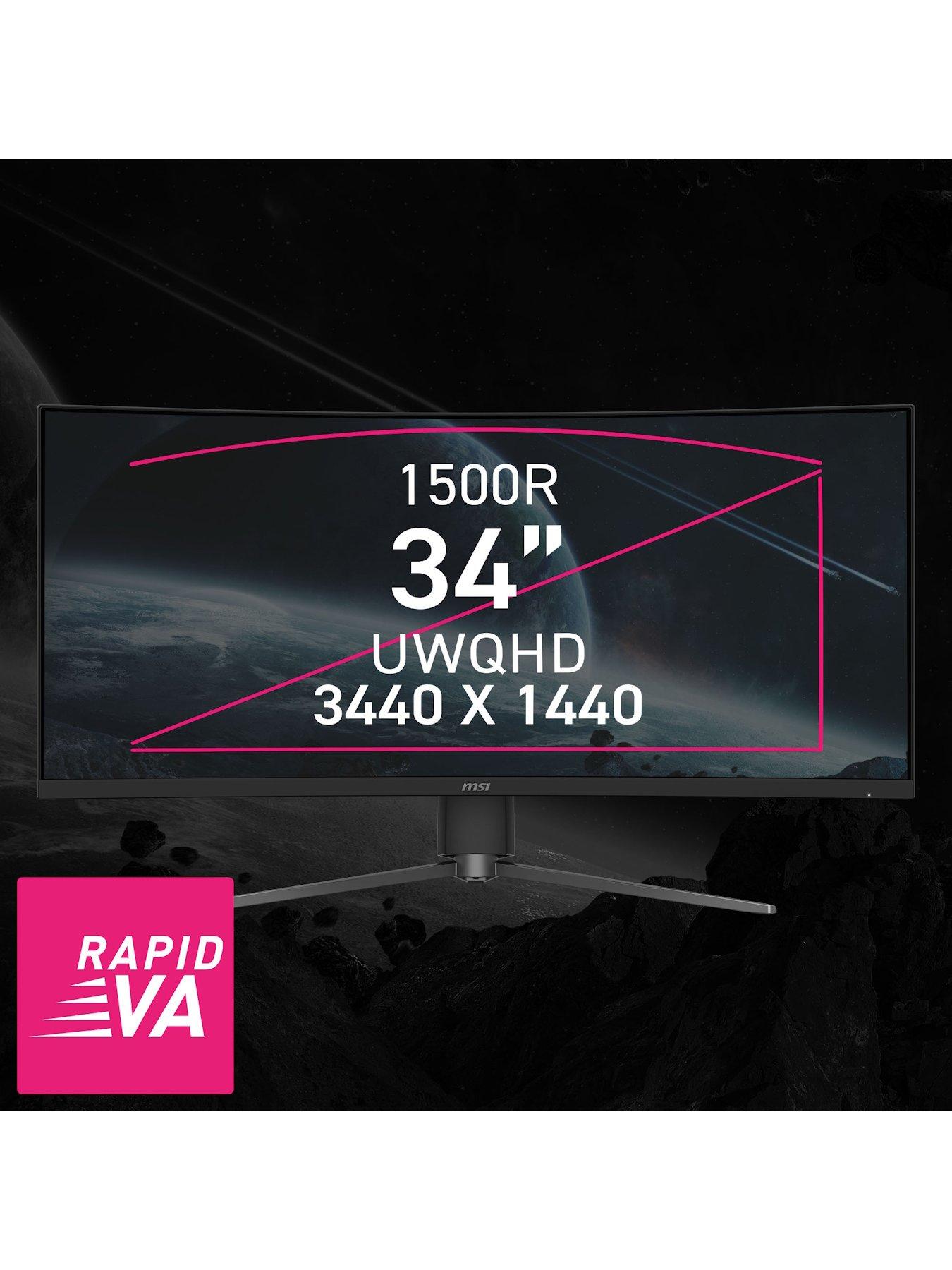 Image 3 of 7 of MSI MPG 346CQRF X24 34-inch, UWQHD, 240Hz, 0.5ms, Adaptive Sync 1500R Curved Gaming Monitor