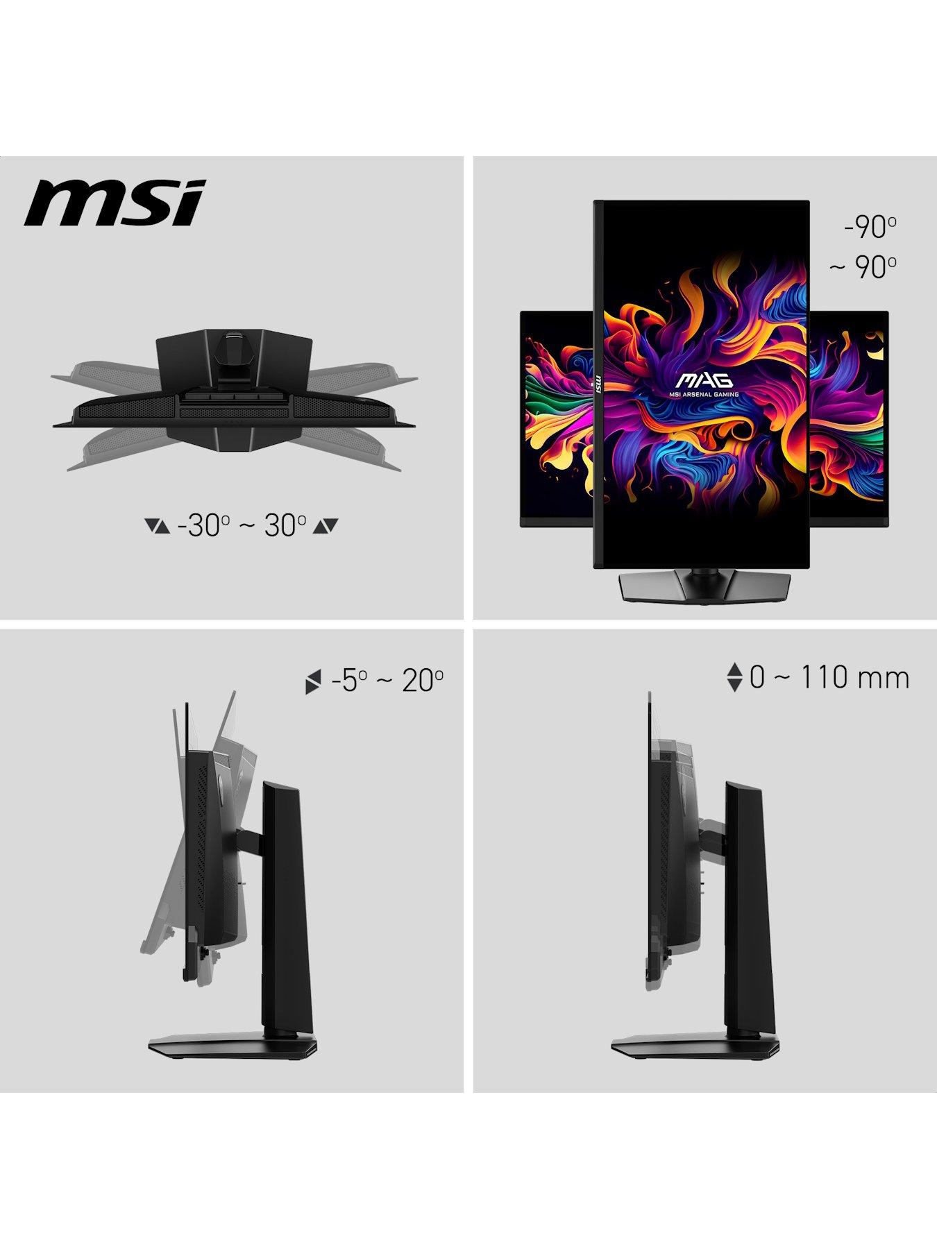 Image 2 of 7 of MSI MAG 271QP QD-OLED X28 27-inch, QD-OLED, WQHD, 280Hz, 0.03ms, Adaptive Sync Gaming Monitor