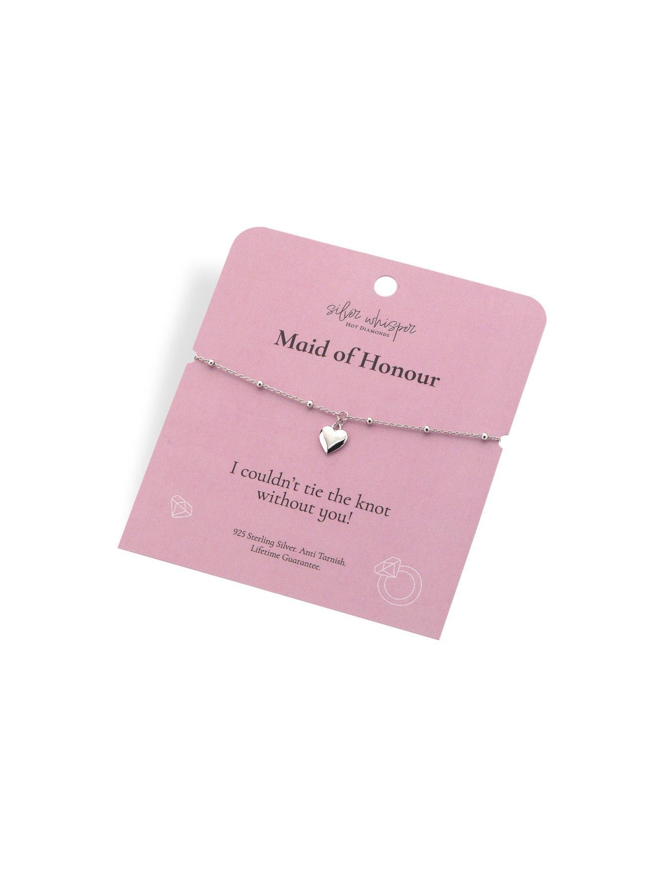 Image 2 of 4 of Silver Whisper Maid of Honour Bracelet