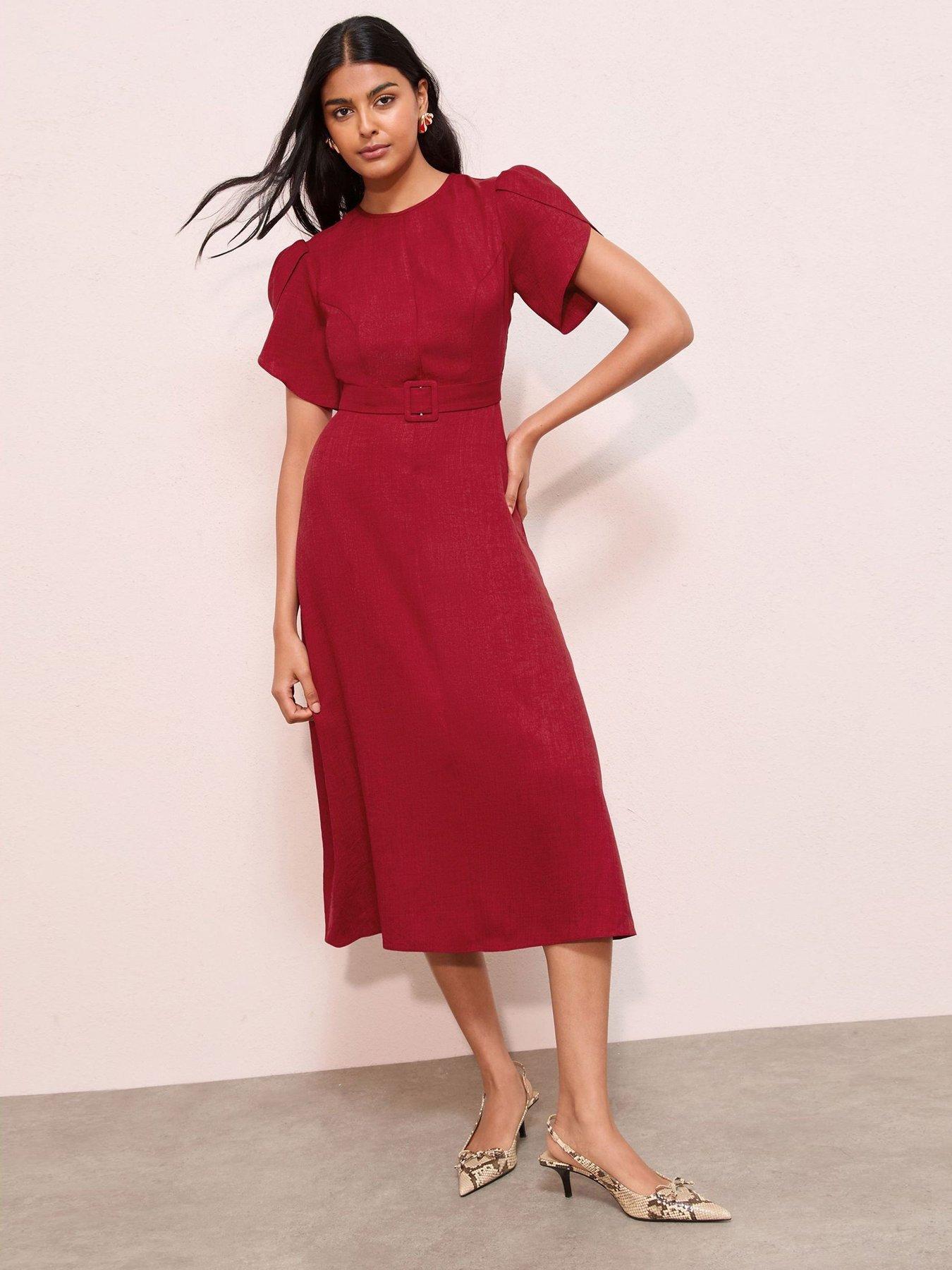 sachin and babi light blue dress Dee Dee' Red Drape Vintage Style Full Circle Dress main image 0