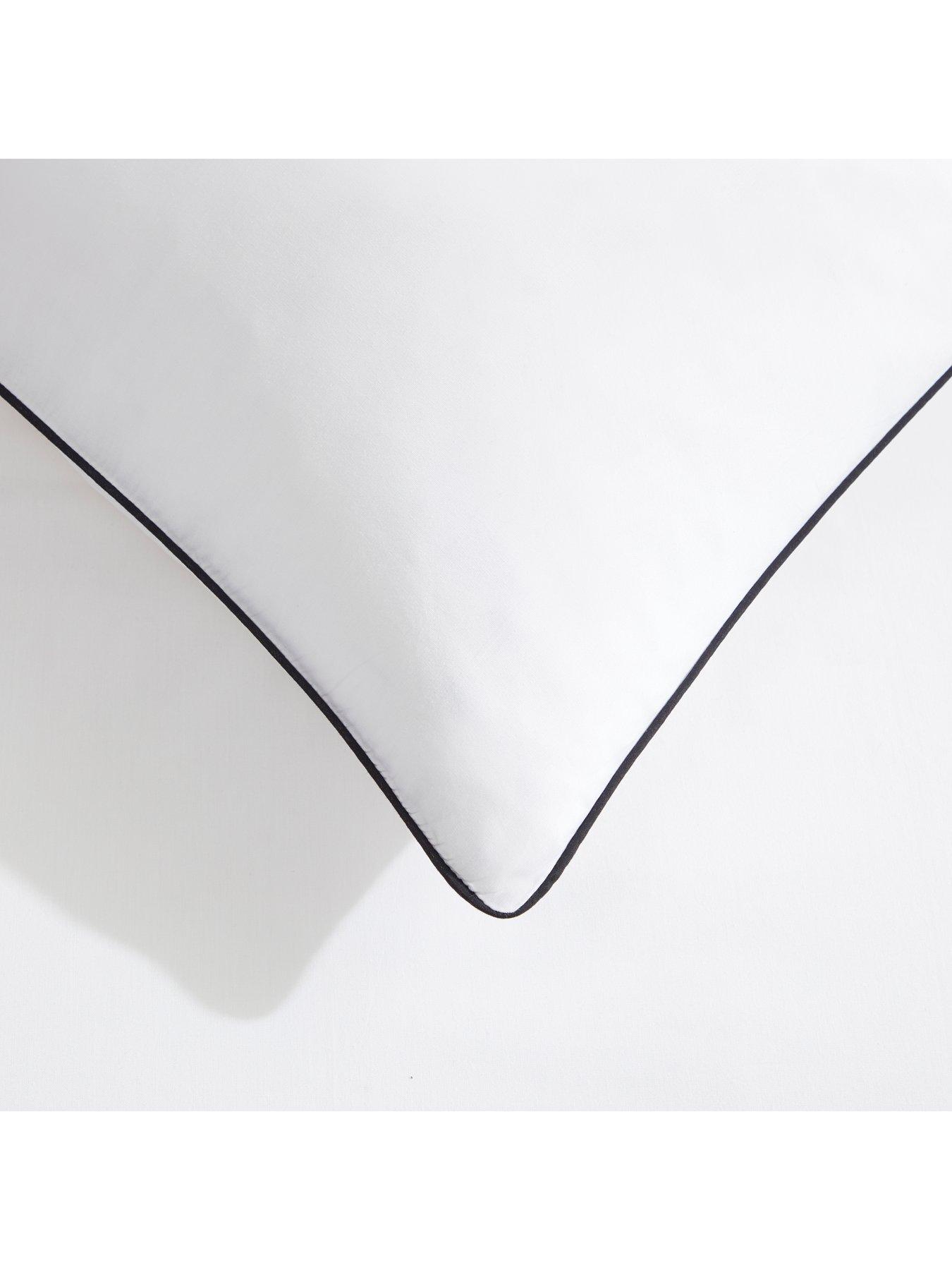 Image 3 of 3 of Dusk Cambridge Piped Edge Classic Pillowcase Set- Black 2 Pack