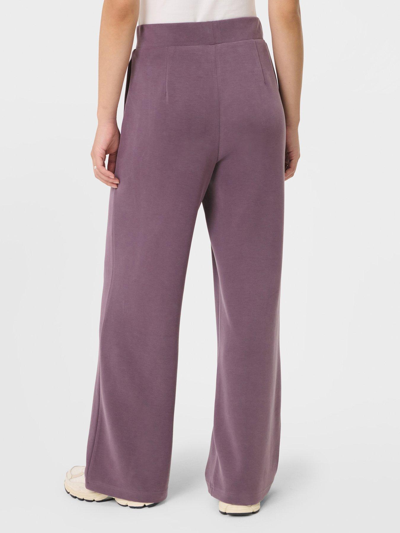 Sweaty Betty Womens Training Sand Wash Wide Leg Trouser - Purple