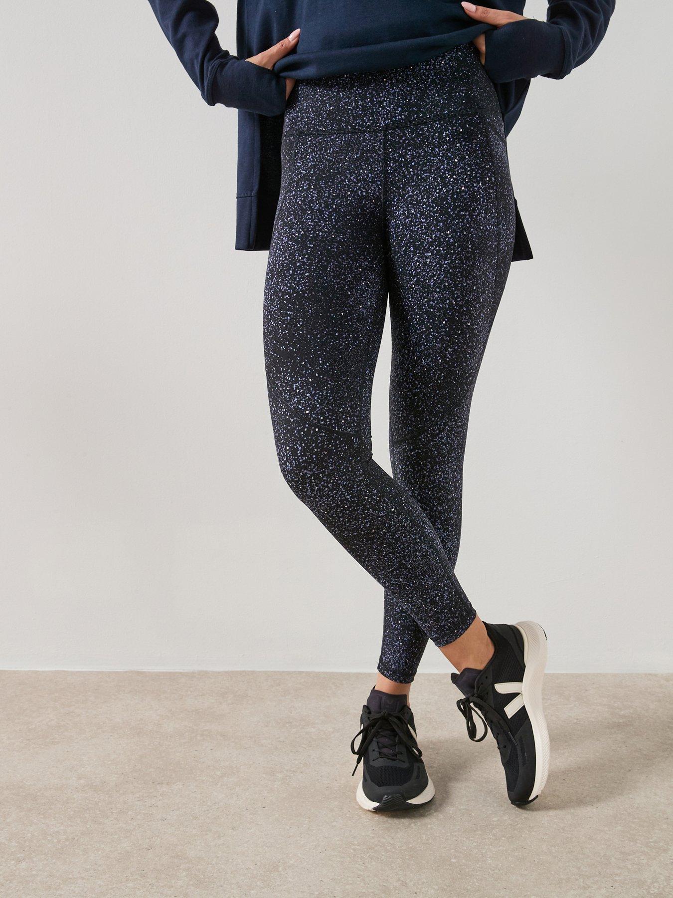 Sweaty Betty: Womens Training Power 7/8 Reflective Workout Tights - Black