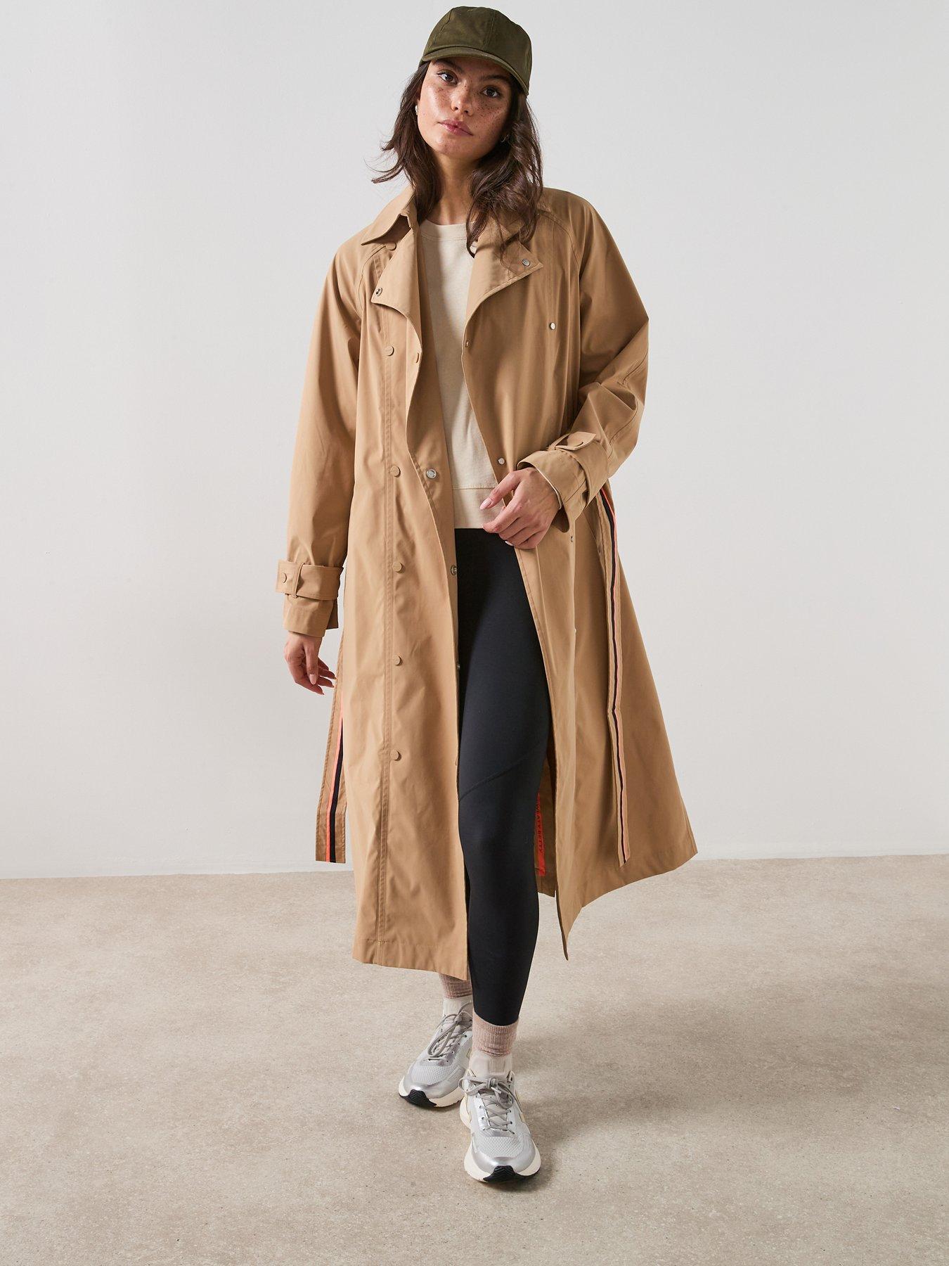 Sweaty Betty: Womens Waterproof Trench Coat - Beige