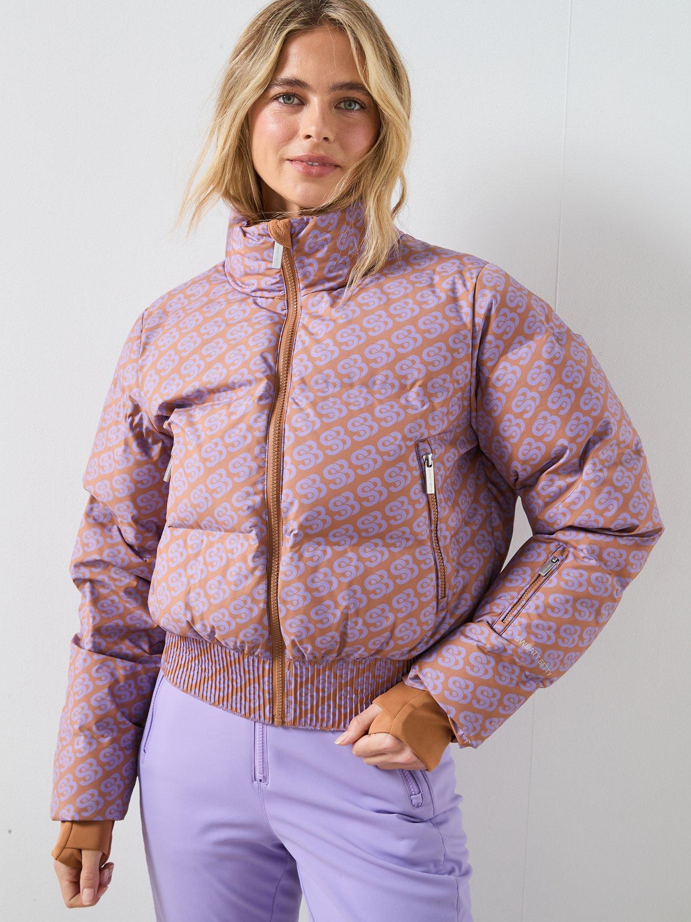 Sweaty Betty Womens Ski Cropped Waterproof Jacket - Brown