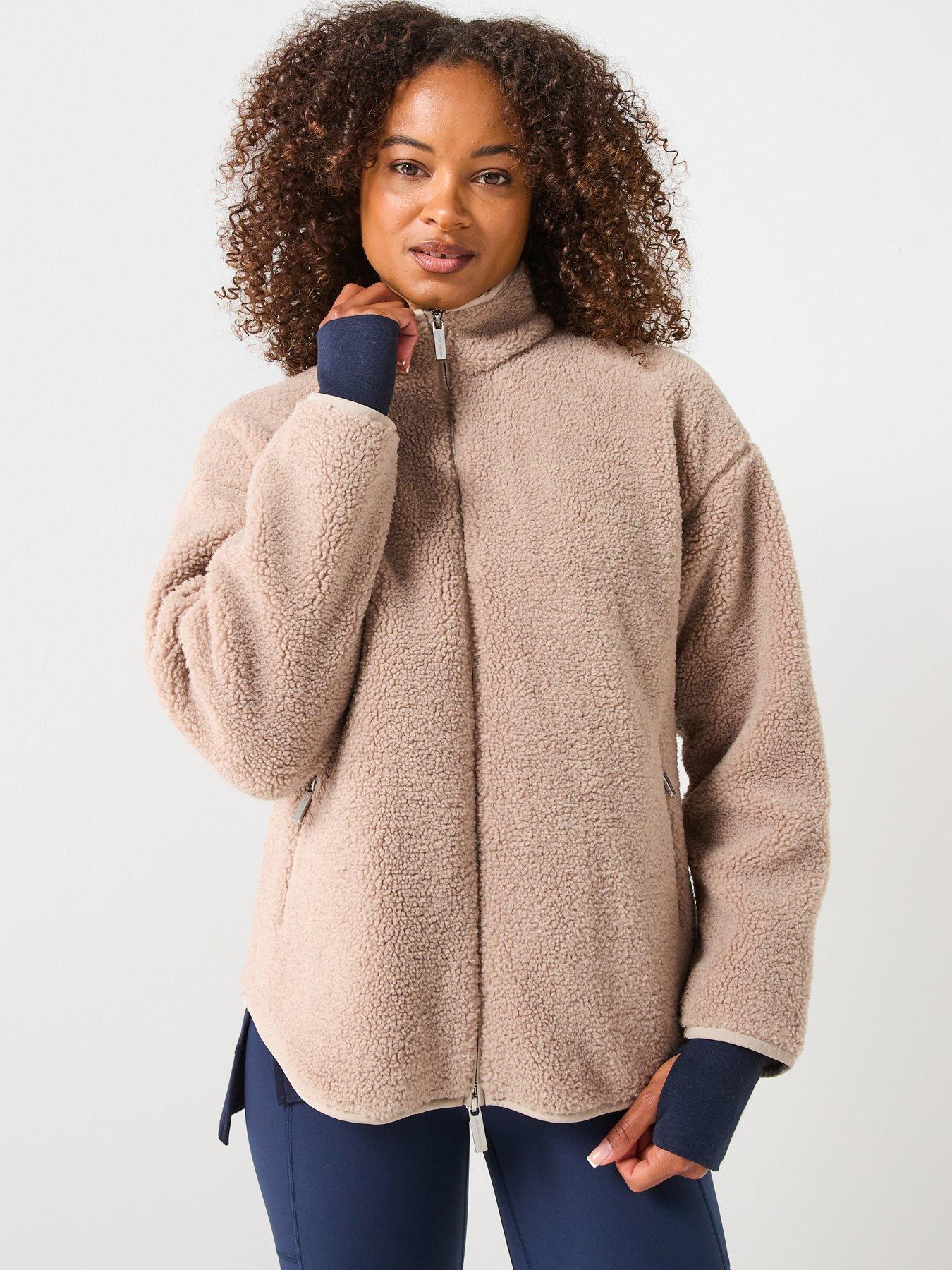 Sweaty Betty Womens Training New Plush Textured Zip Up Jacket