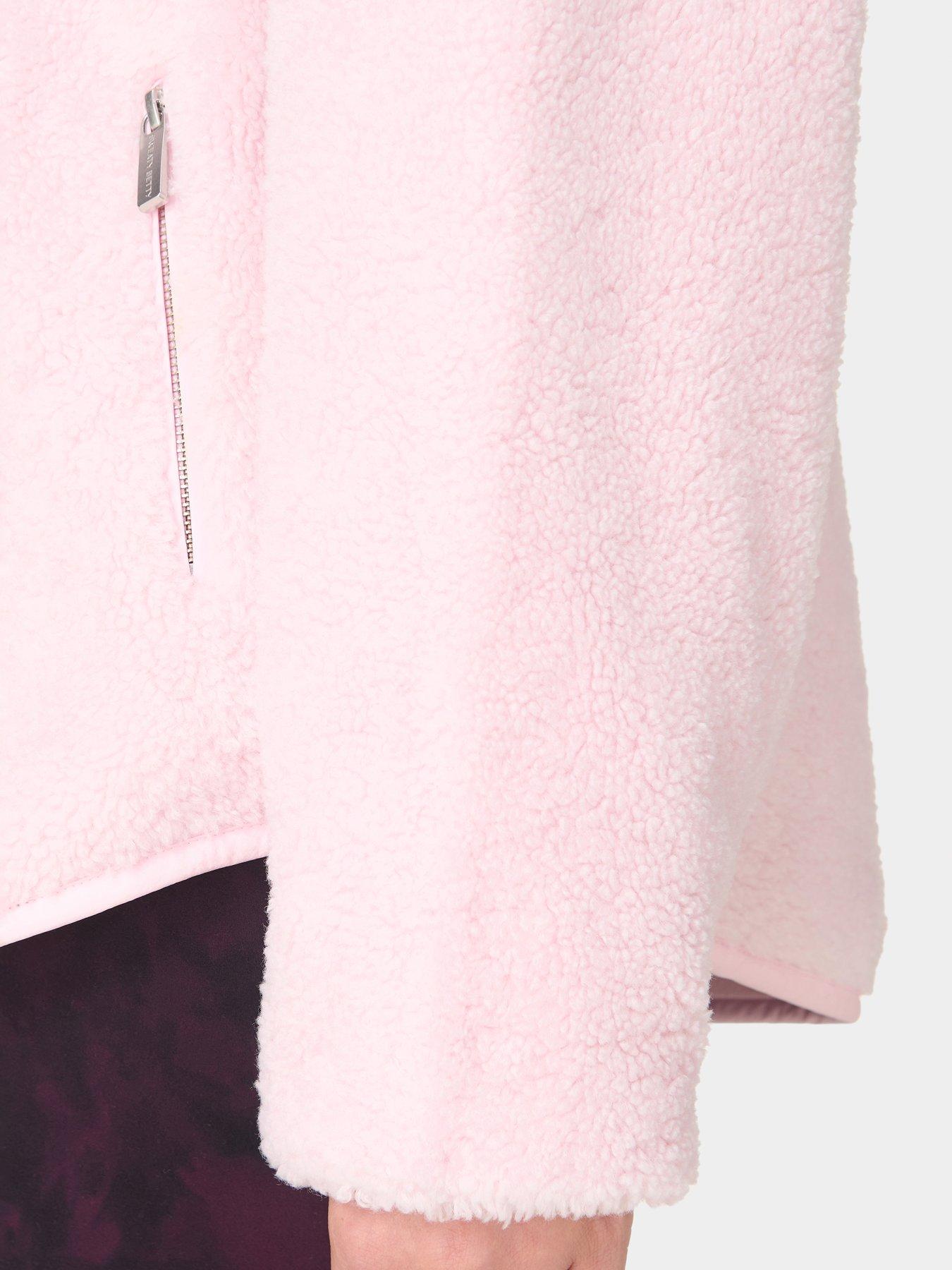 Image 6 of 6 of Sweaty Betty Women's Training New Plush Half Zip Sweat - Pink