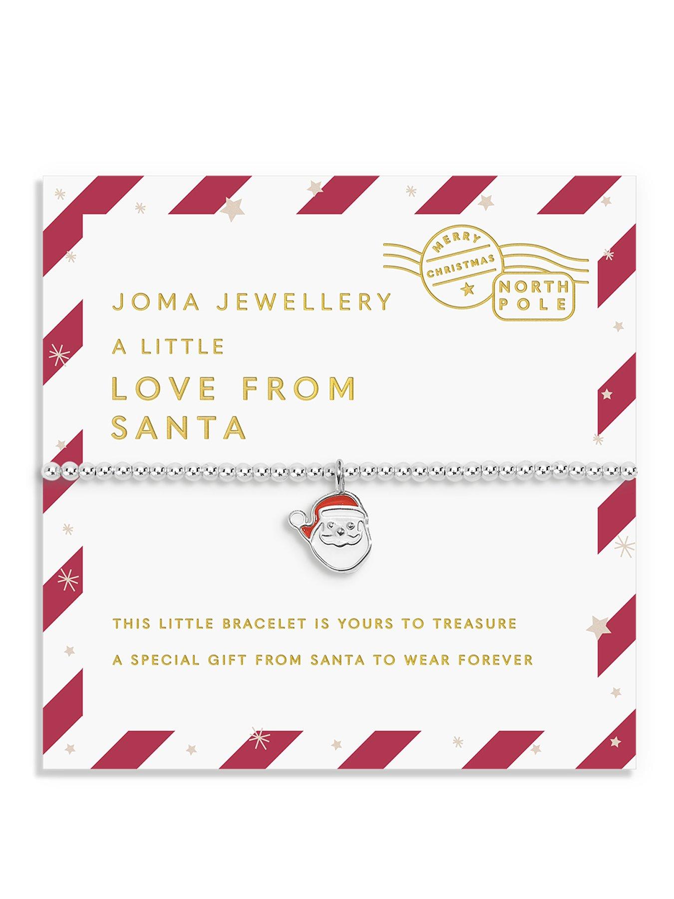 Joma Jewellery LOVE FROM SANTA , LOVE FROM SANTA , Silver Plated , Bracelet , 15.5cm stretch