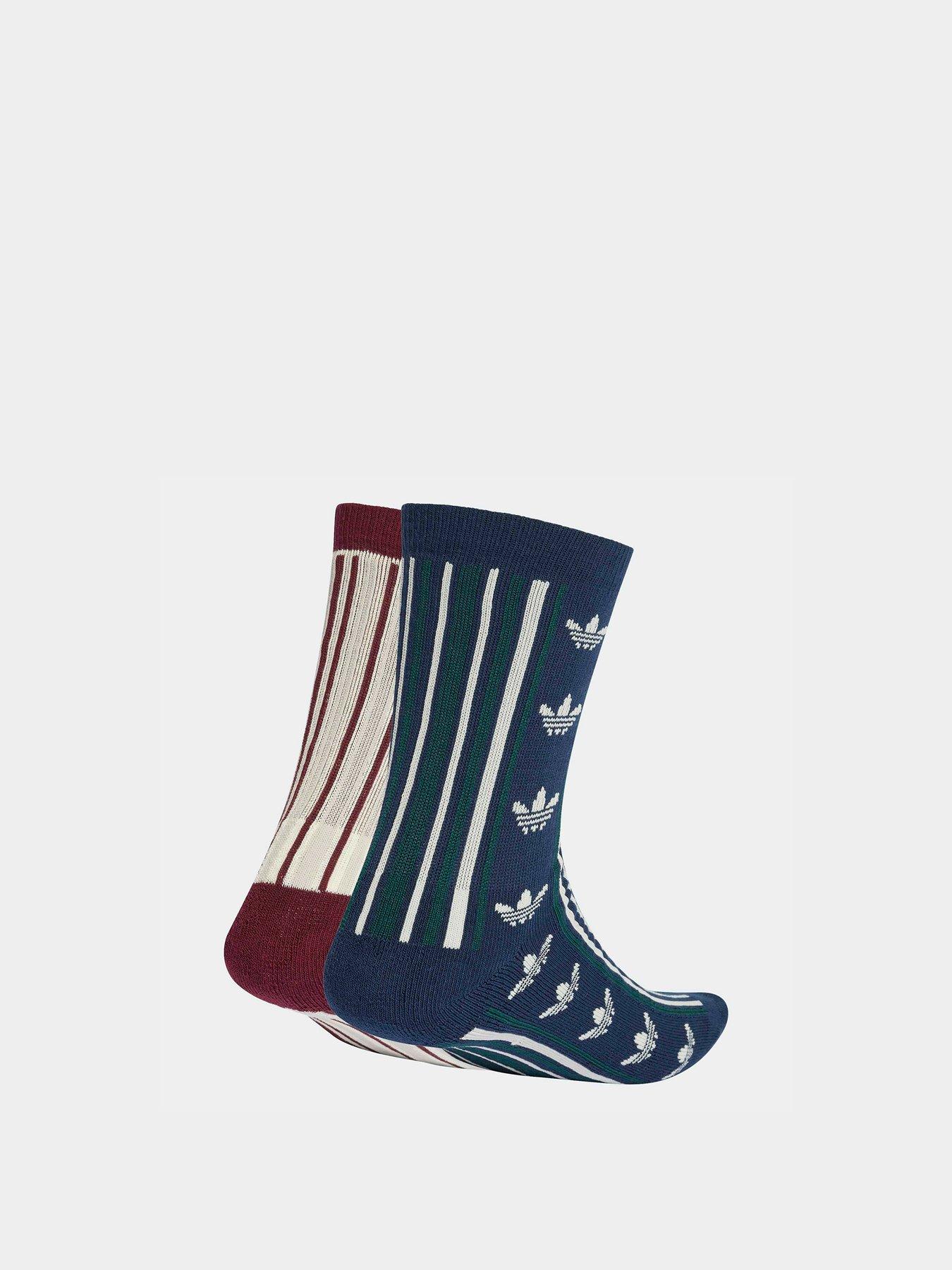 Image 2 of 4 of adidas Originals Crew Socks 2 Pack - Blue