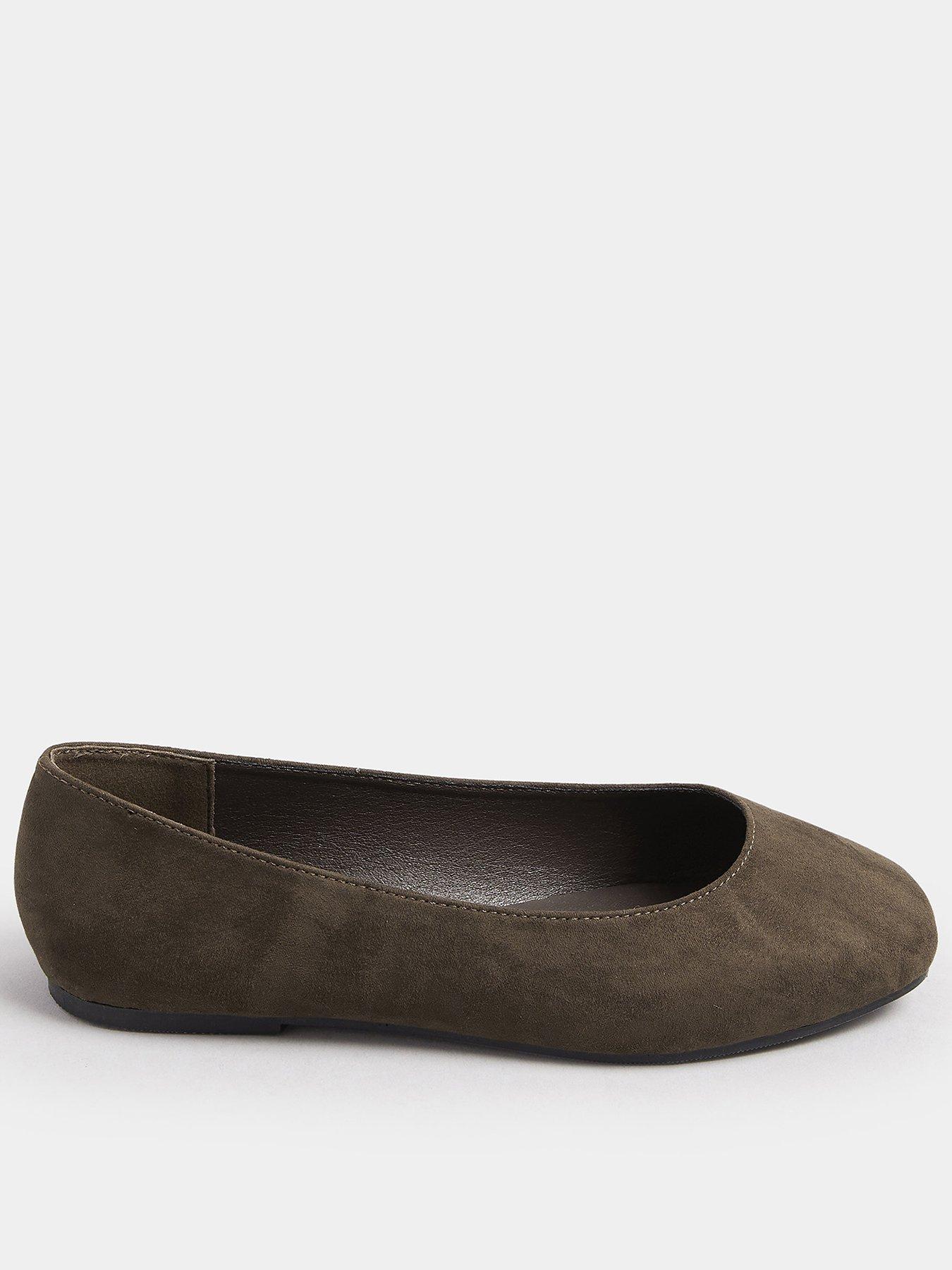 undefined Extra Wide Fit Square Toe Ballet Pump