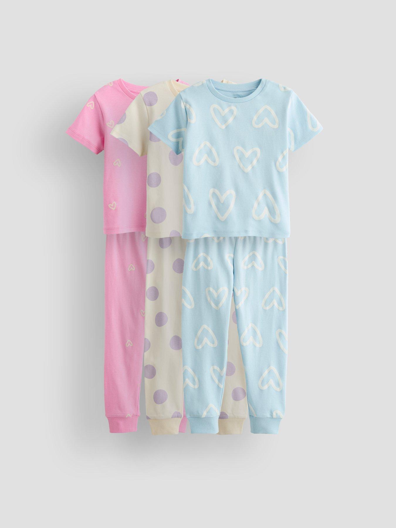 The Very Collection Girls 3 Pack Pyjamas - Multi