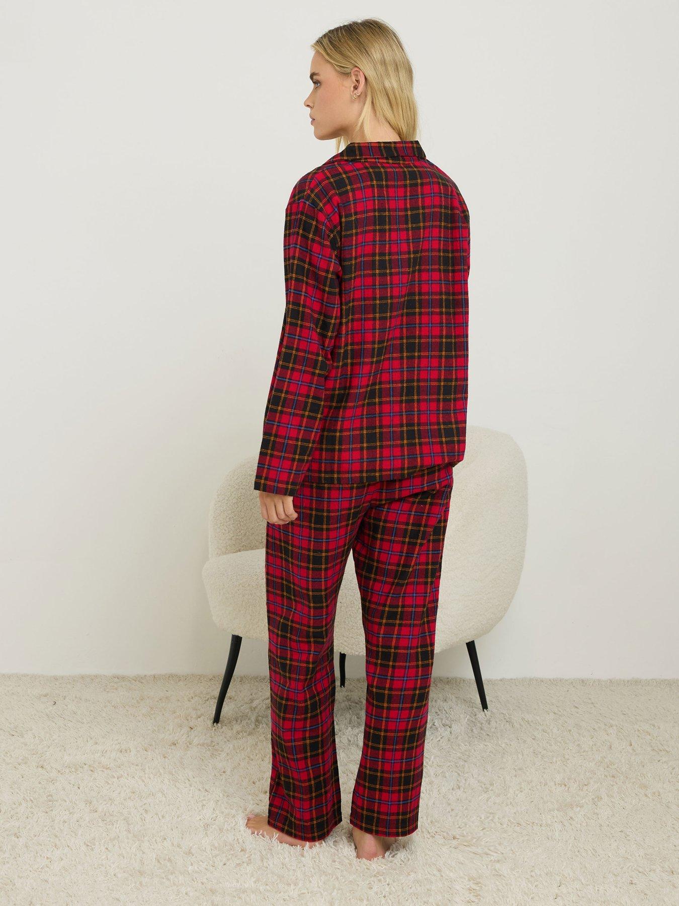 PixieGirl Petite Check Pj Set - Red | Very