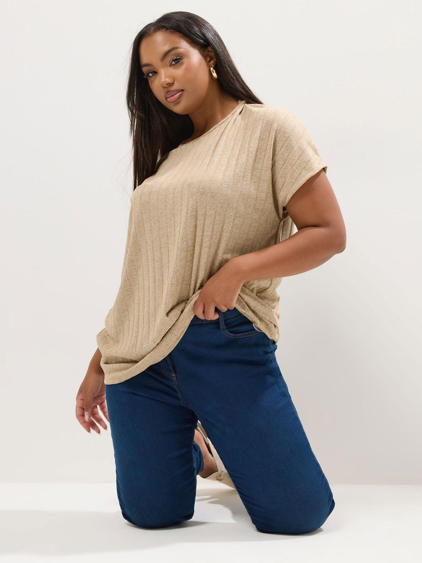 undefined Curve Drop Shoulder Swing Top
