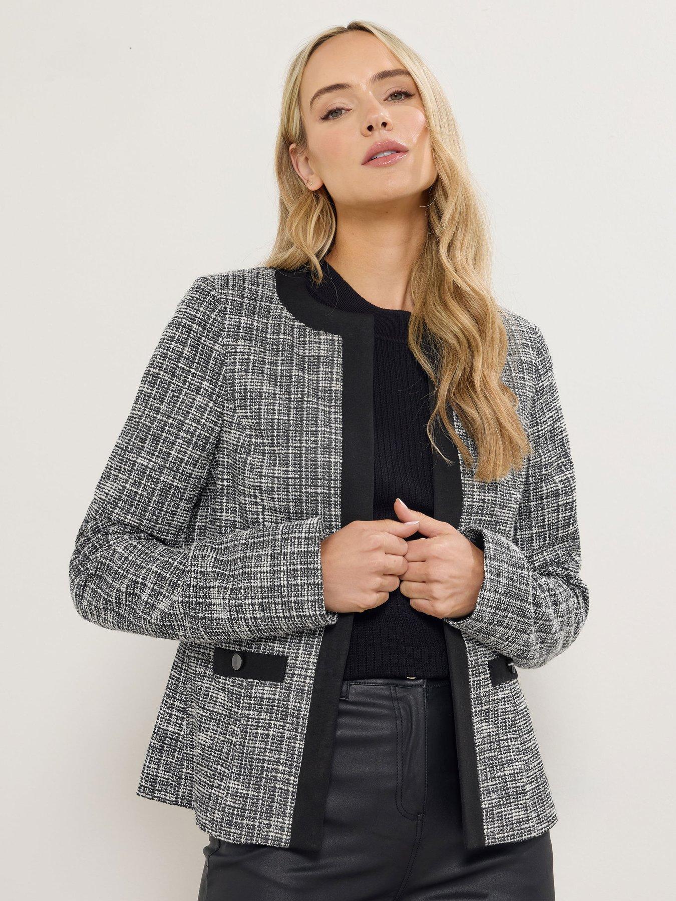 Long Tall Sally Boucle Jacket - Black