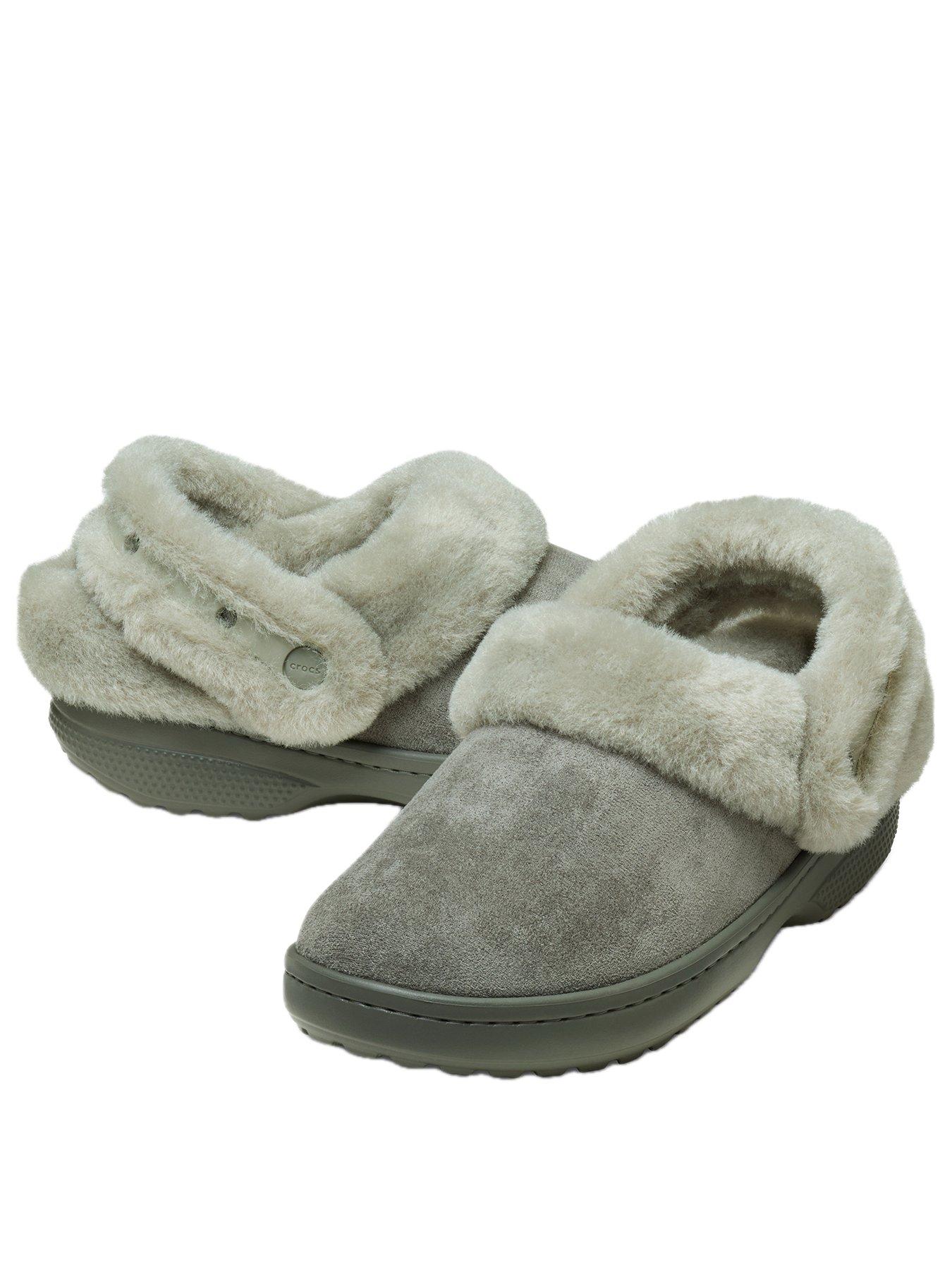 Image 2 of 7 of Crocs Men's Classic Unfurgettable Sueded Clog Sandal - Grey