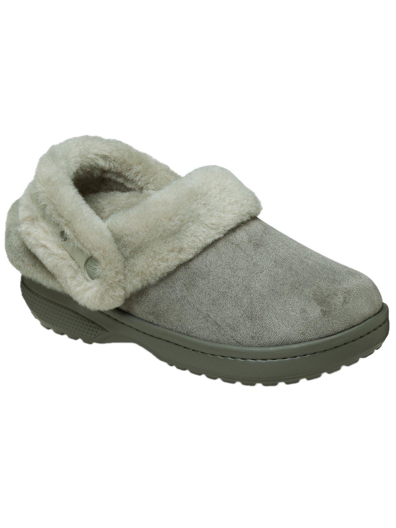Image 6 of 7 of Crocs Men's Classic Unfurgettable Sueded Clog Sandal - Grey