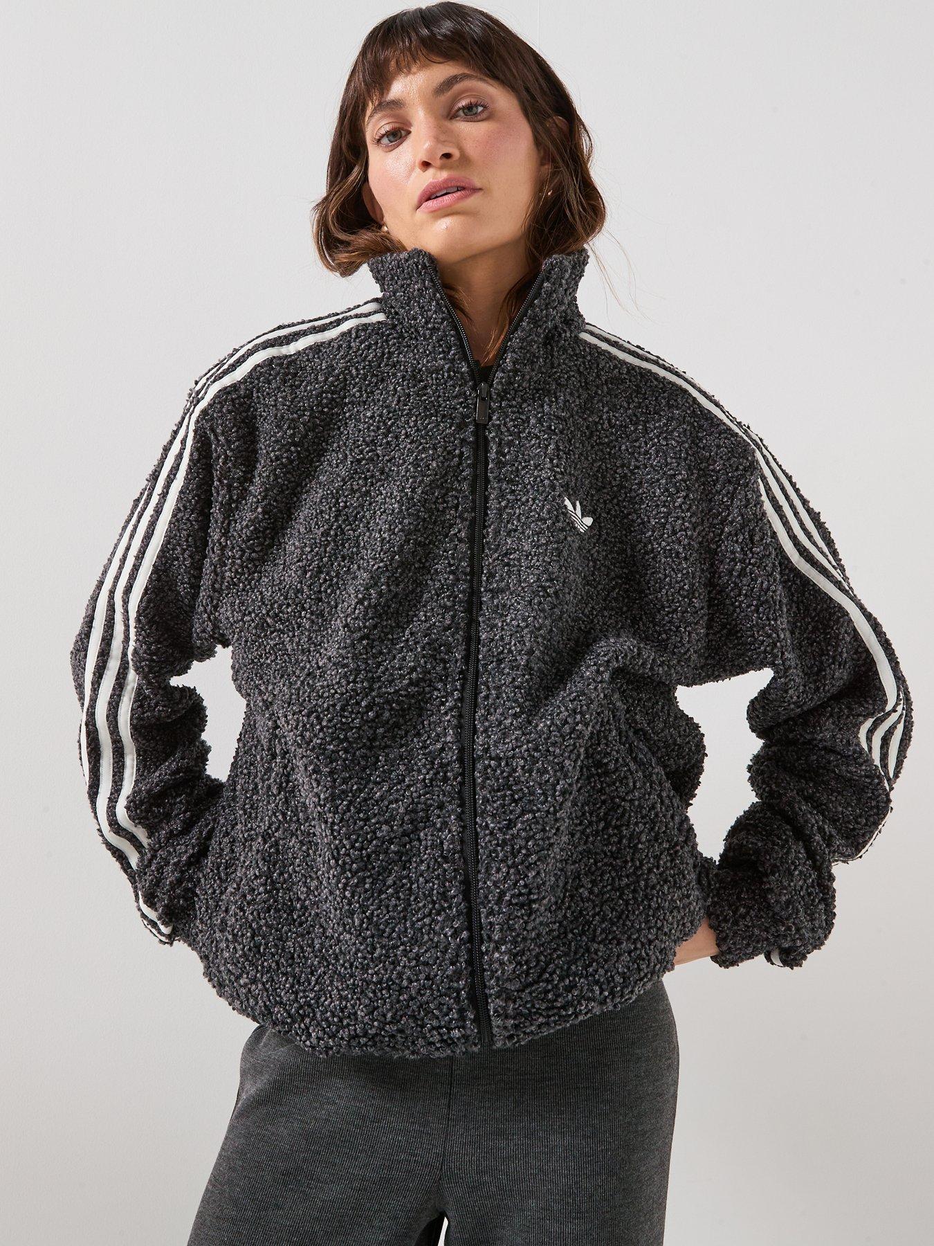 adidas Originals Womens Boucle Fire Bird Tracksuit Top - Black