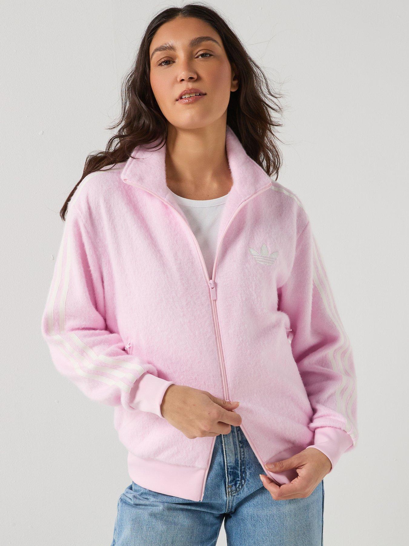 adidas Originals Womens Mohair Fire Bird Tracksuit Top, Pink, Size Xs, Women