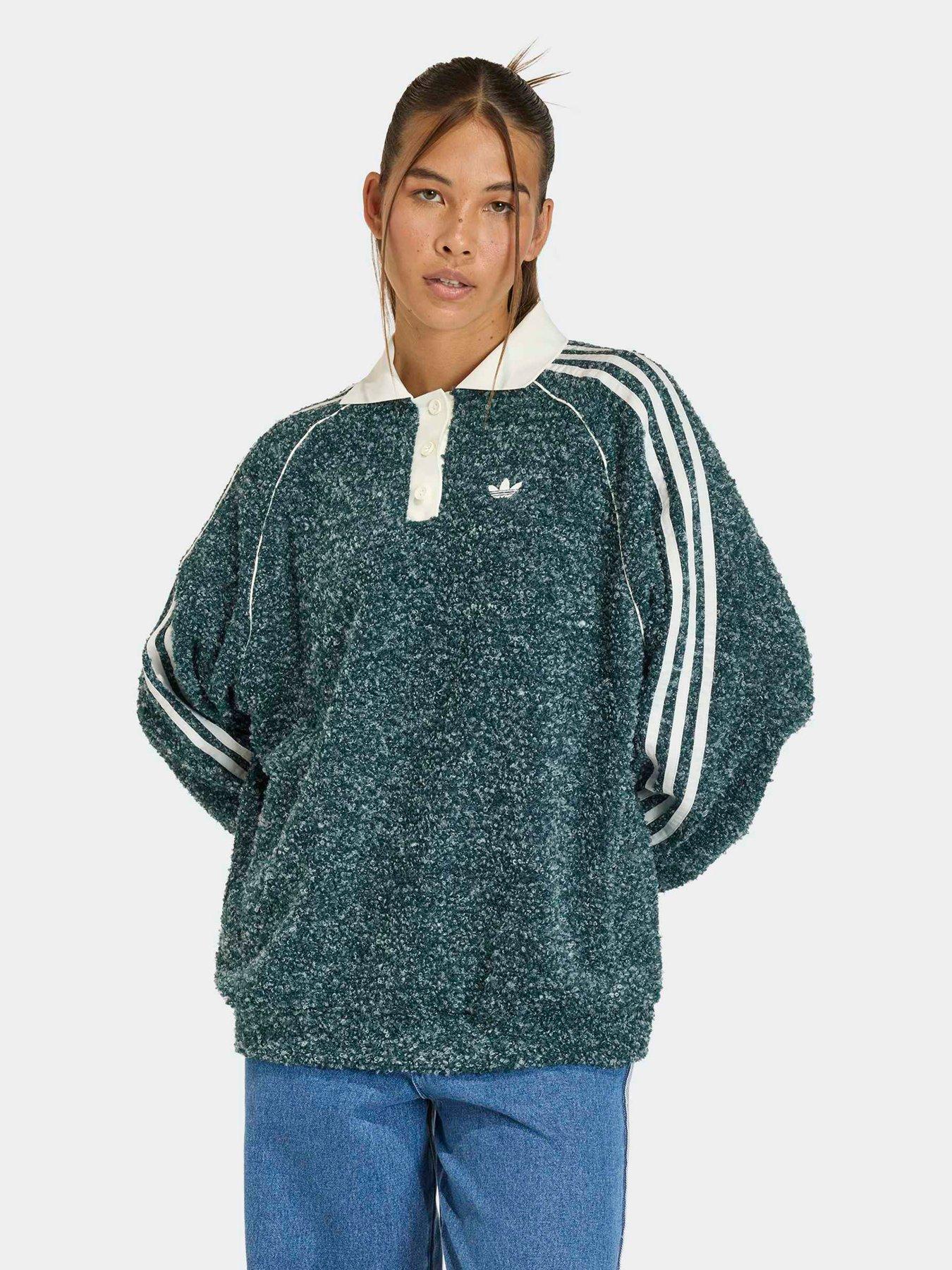 Image 1 of 5 of adidas Originals Womens Oversized Polo Crew - Multi