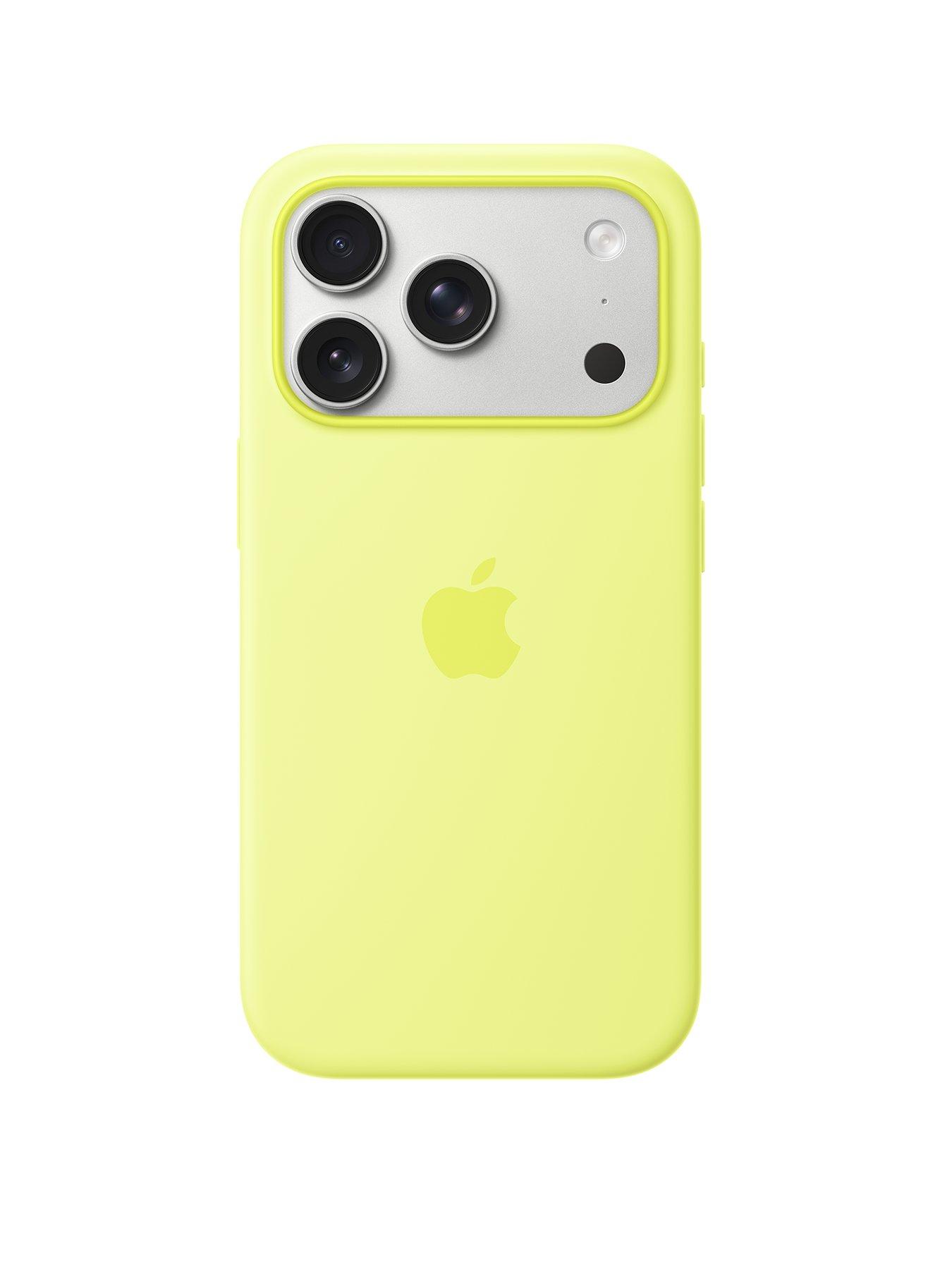 Apple iPhone 17 Pro Silicone Case with MagSafe – Neon Yellow