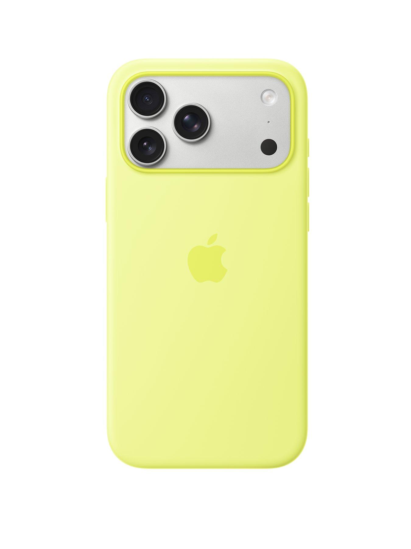 Apple iPhone 17 Pro Max Silicone Case with MagSafe – Neon Yellow