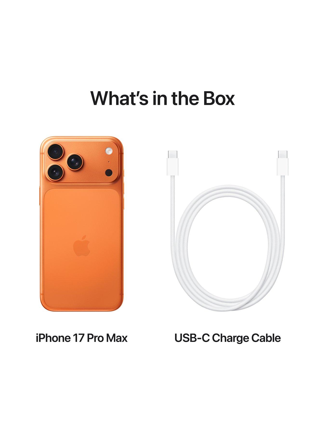 Apple iPhone 17 Pro Max, 1TB - Cosmic Orange | Very