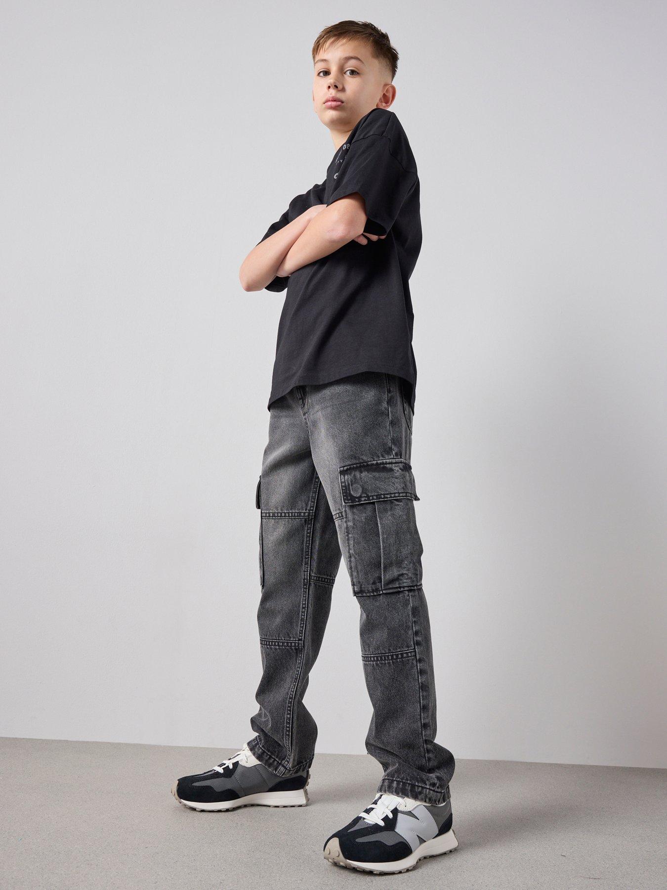 The Very Collection Boys Loose Fit Stretch Jeans - Black