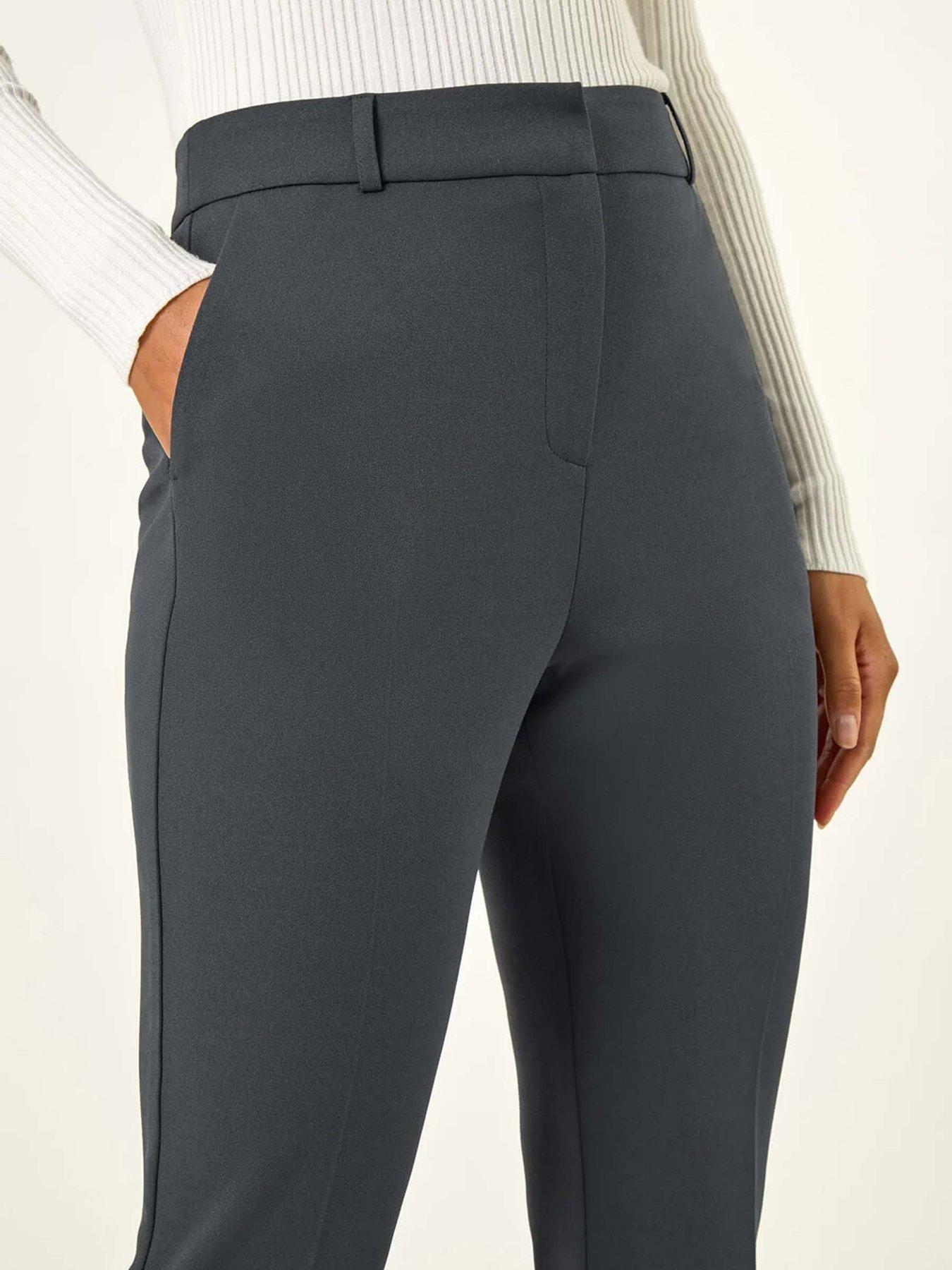 Image 5 of 5 of Roman Long Bootcut Stretch Trousers - Grey