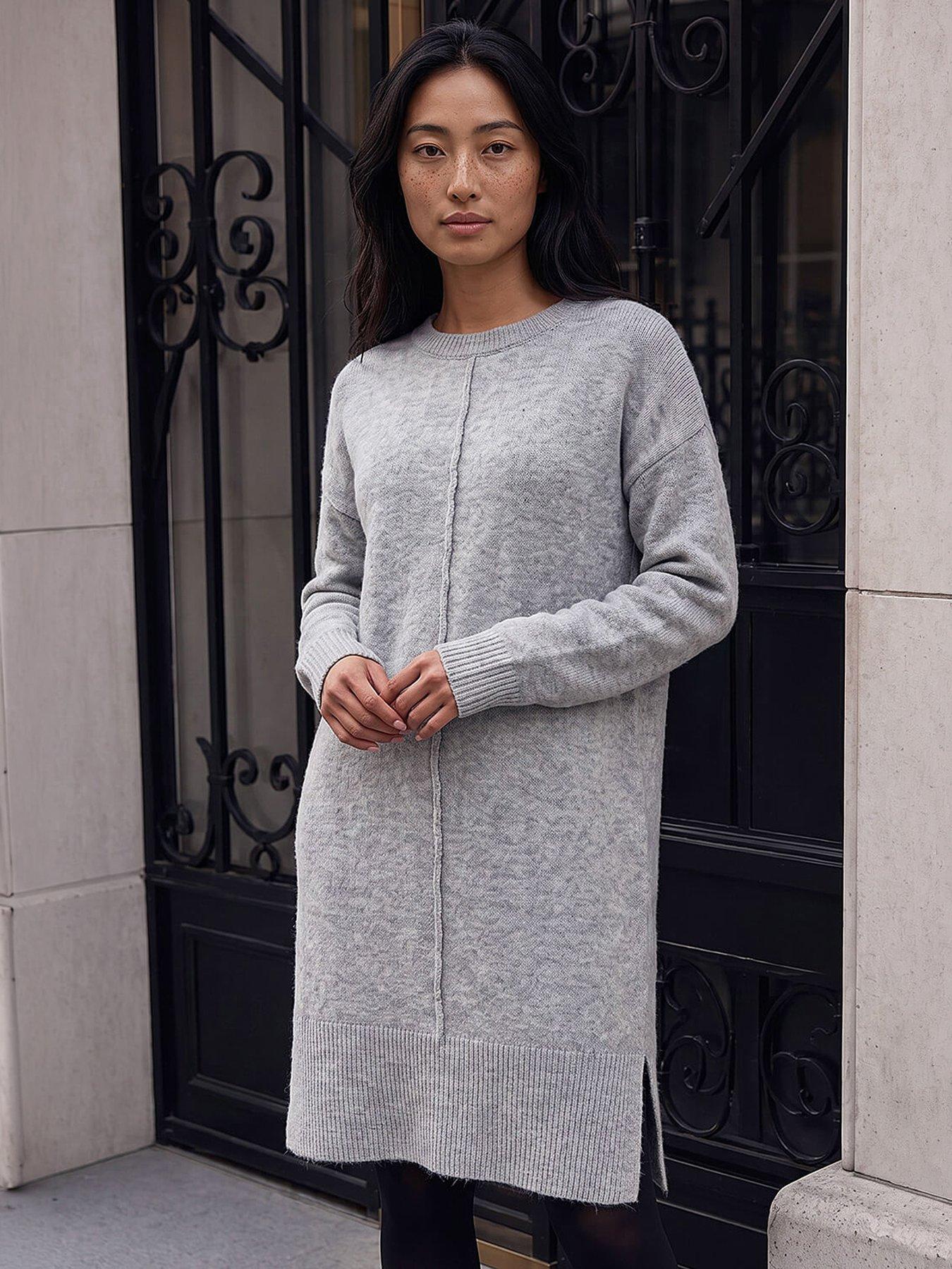 grey jumper dress uk Women | Dresses | Vacation Shoes