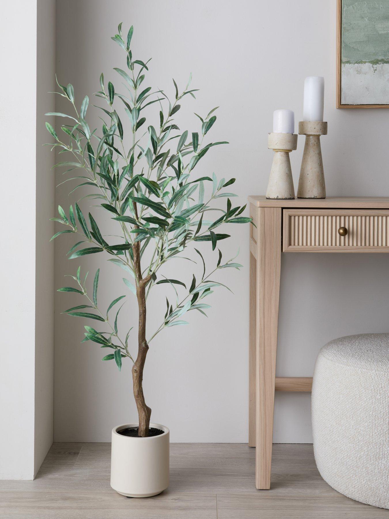 Michelle Keegan Home 120cm Real Touch Olive Tree Cream Pot