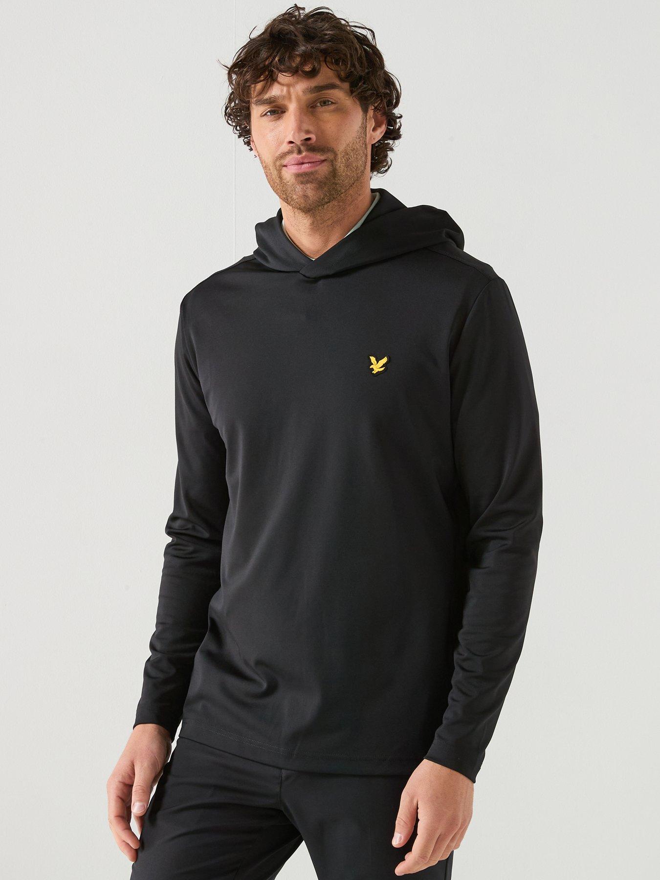 Lyle & Scott Golf Mens Core Midlayer Hoodie - Black