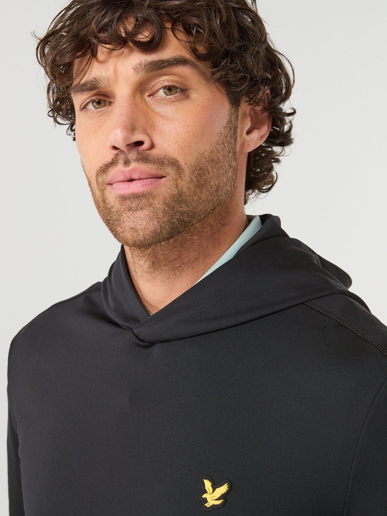 Lyle & Scott Golf Mens Core Midlayer Hoodie - Black | Very