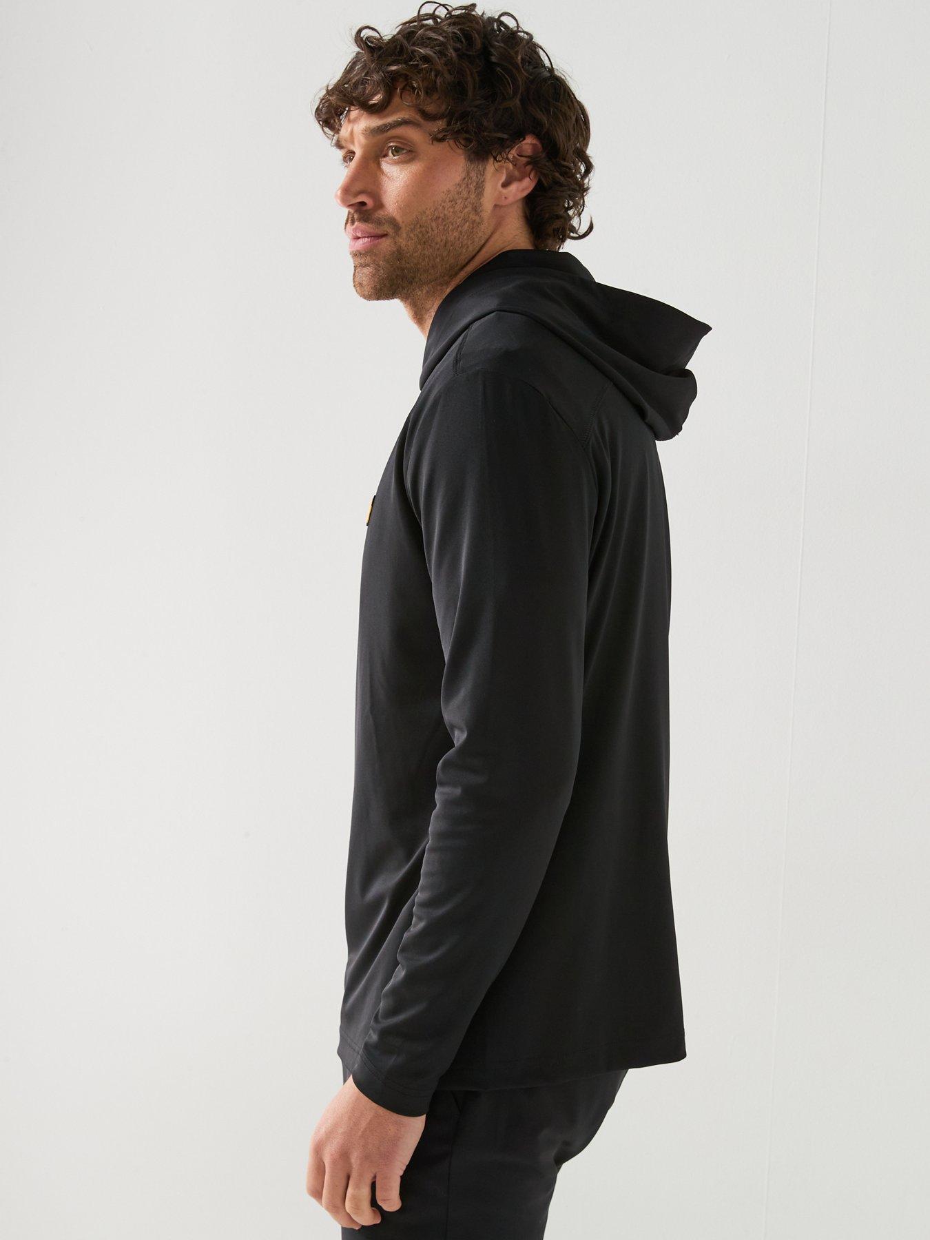 Lyle & Scott Golf Mens Core Midlayer Hoodie - Black | Very