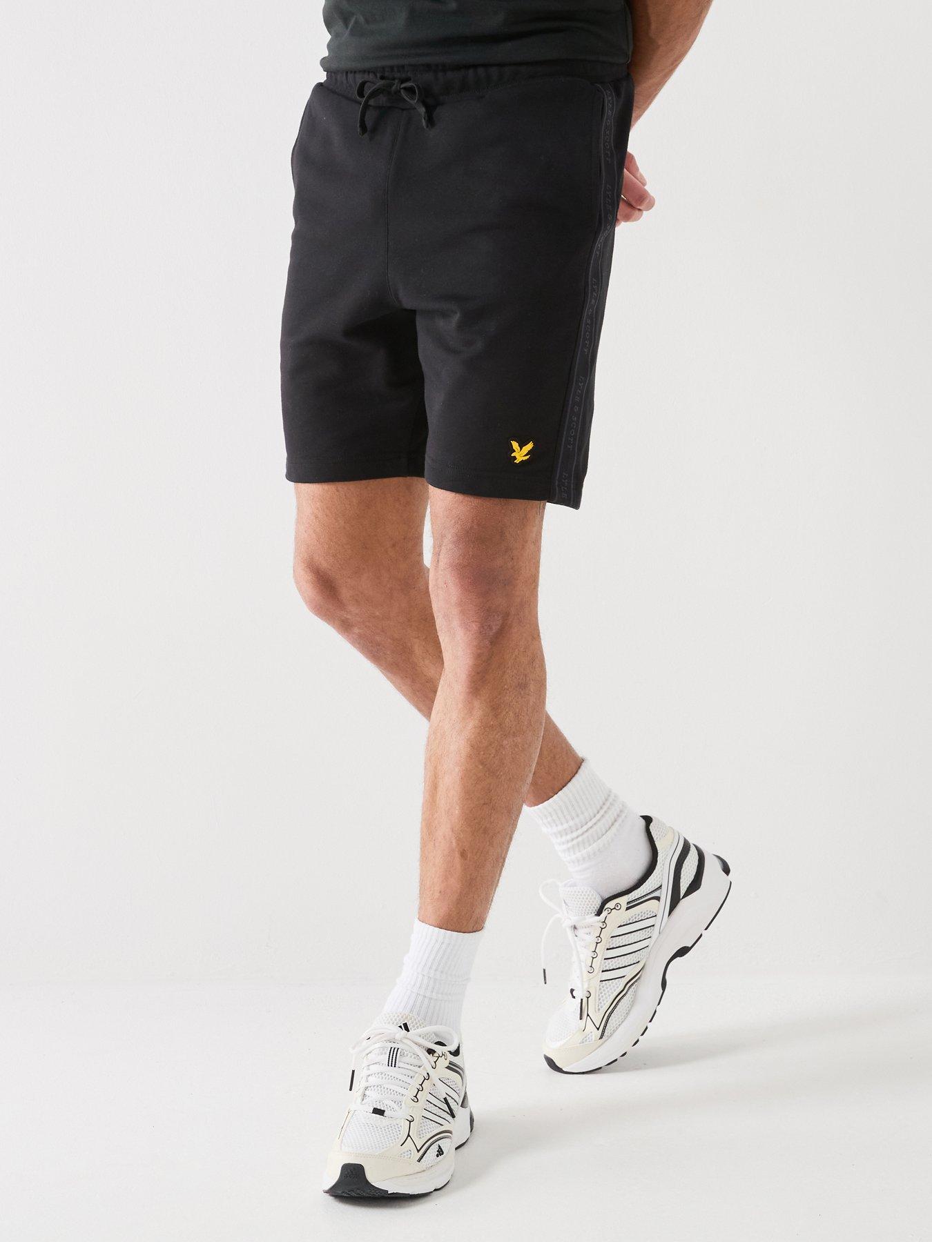 Lyle & Scott Sport Mens Embossed Tape Shorts - Black