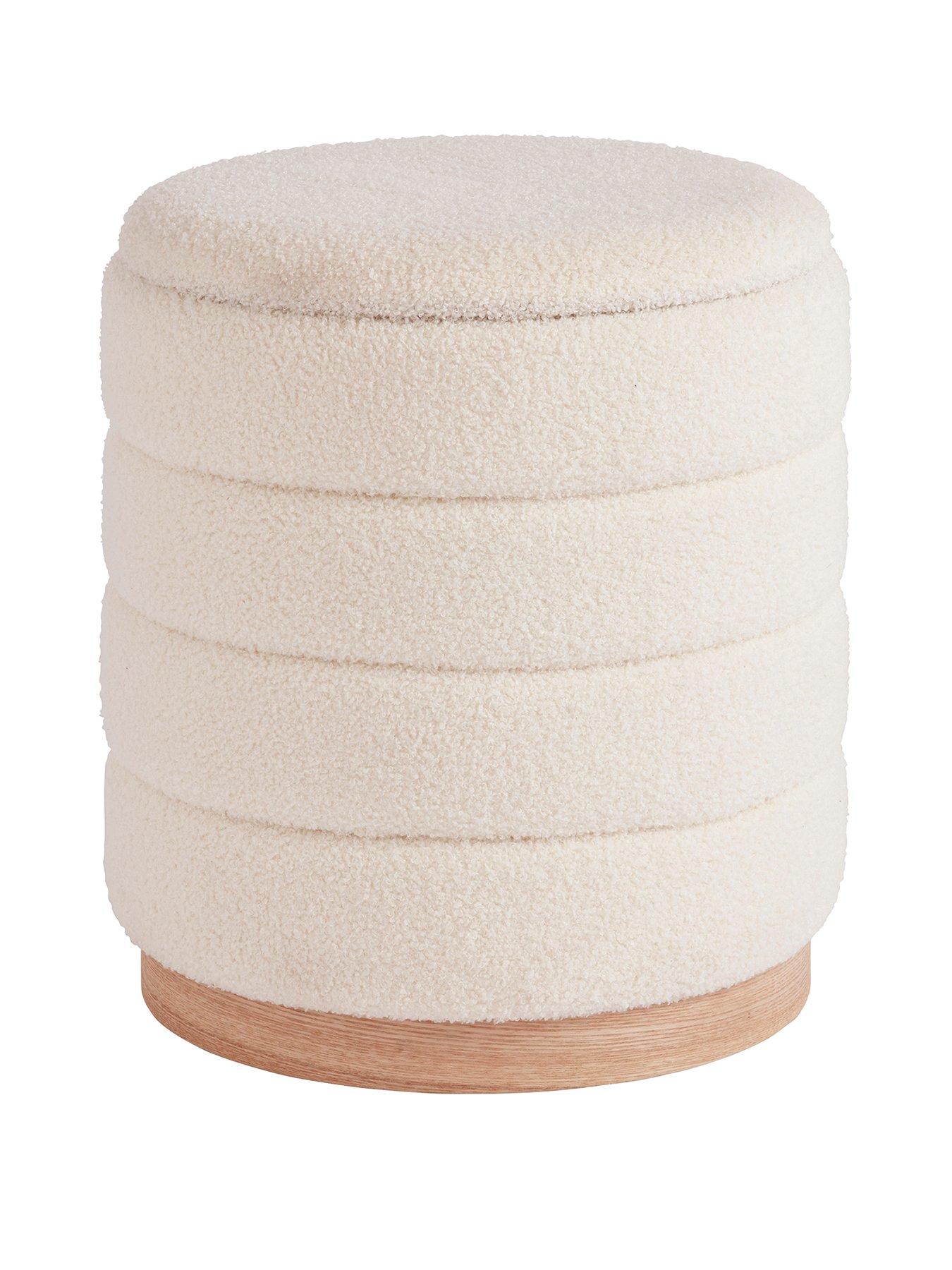 Image 2 of 6 of GFW Otis Boucle Storage Stool
