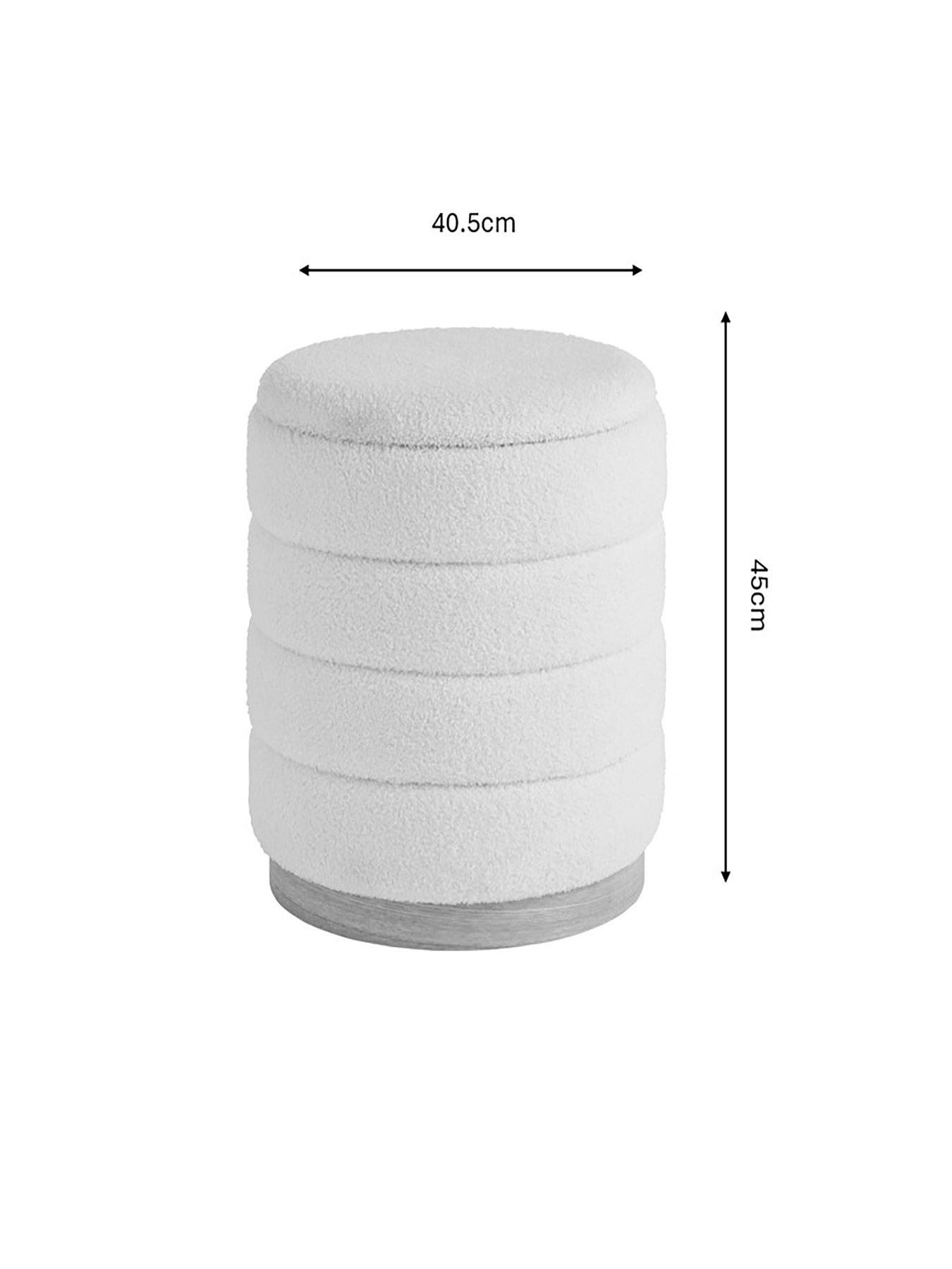 Image 6 of 6 of GFW Otis Boucle Storage Stool
