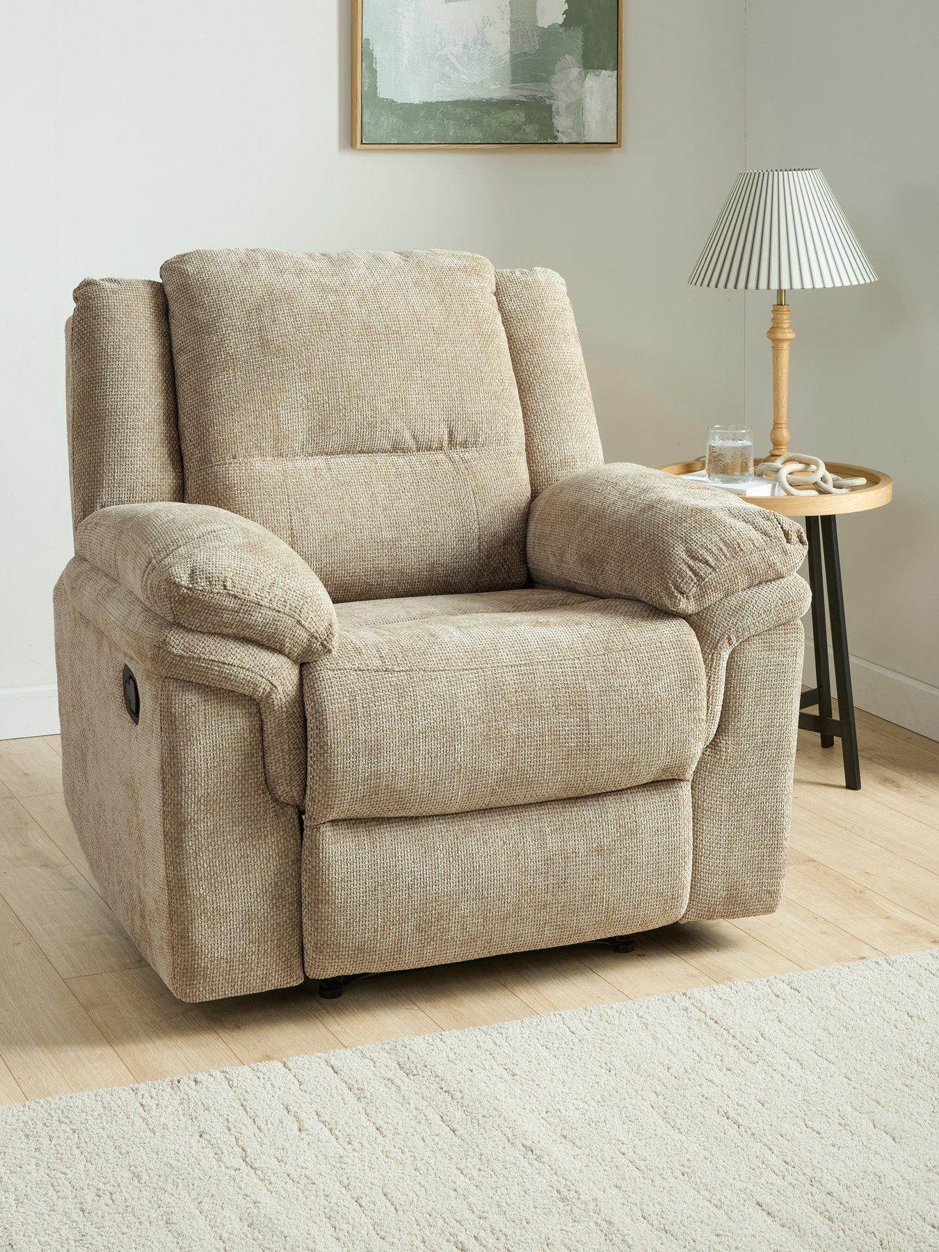 The Very Collection Albion Fabric Manual Recliner Armchair - FSC® Certified