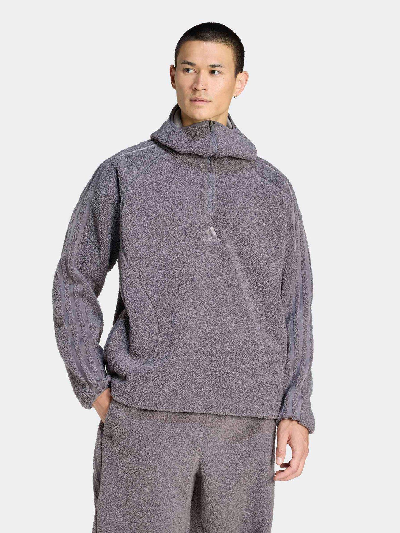 Image 1 of 5 of adidas Originals Mens Borg Teamgeist Zip Hoodie - Grey