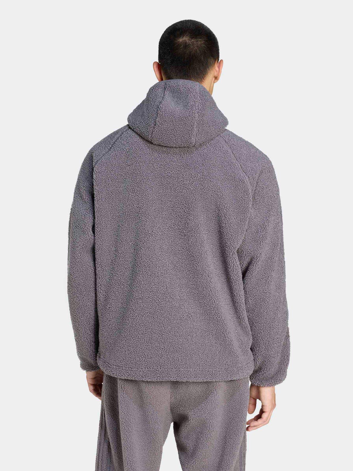 Image 2 of 5 of adidas Originals Mens Borg Teamgeist Zip Hoodie - Grey
