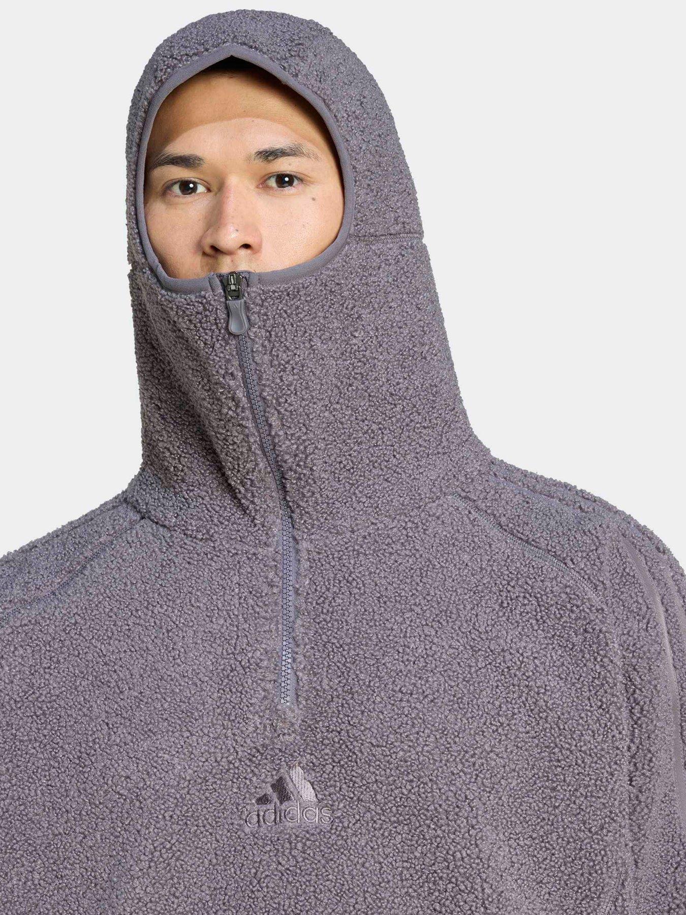 Image 4 of 5 of adidas Originals Mens Borg Teamgeist Zip Hoodie - Grey