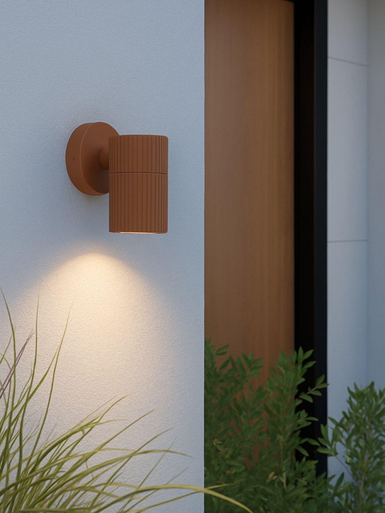 Eglo Tomelloso Modern Outdoor Wall Light Rust-Coloured